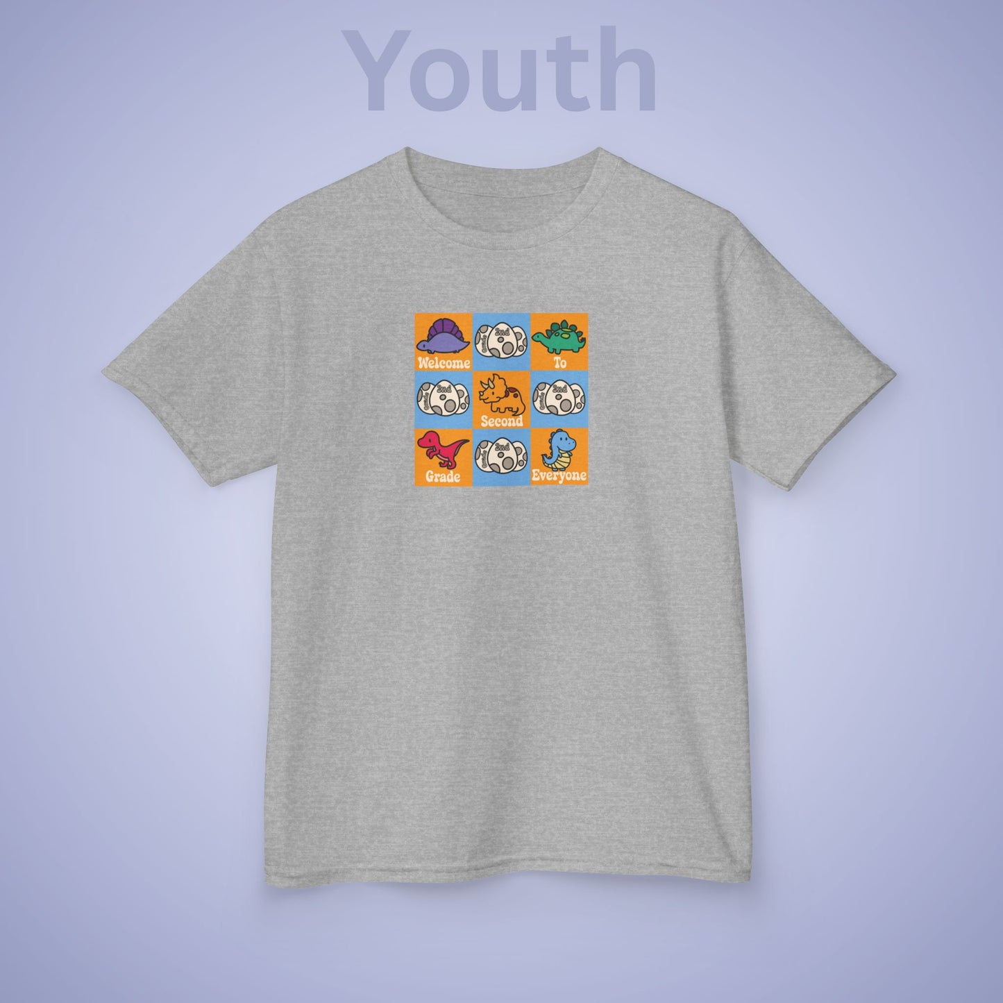 Second Grade Fun Dinosaurs Kids Cotton T Shirt Back To School Youth