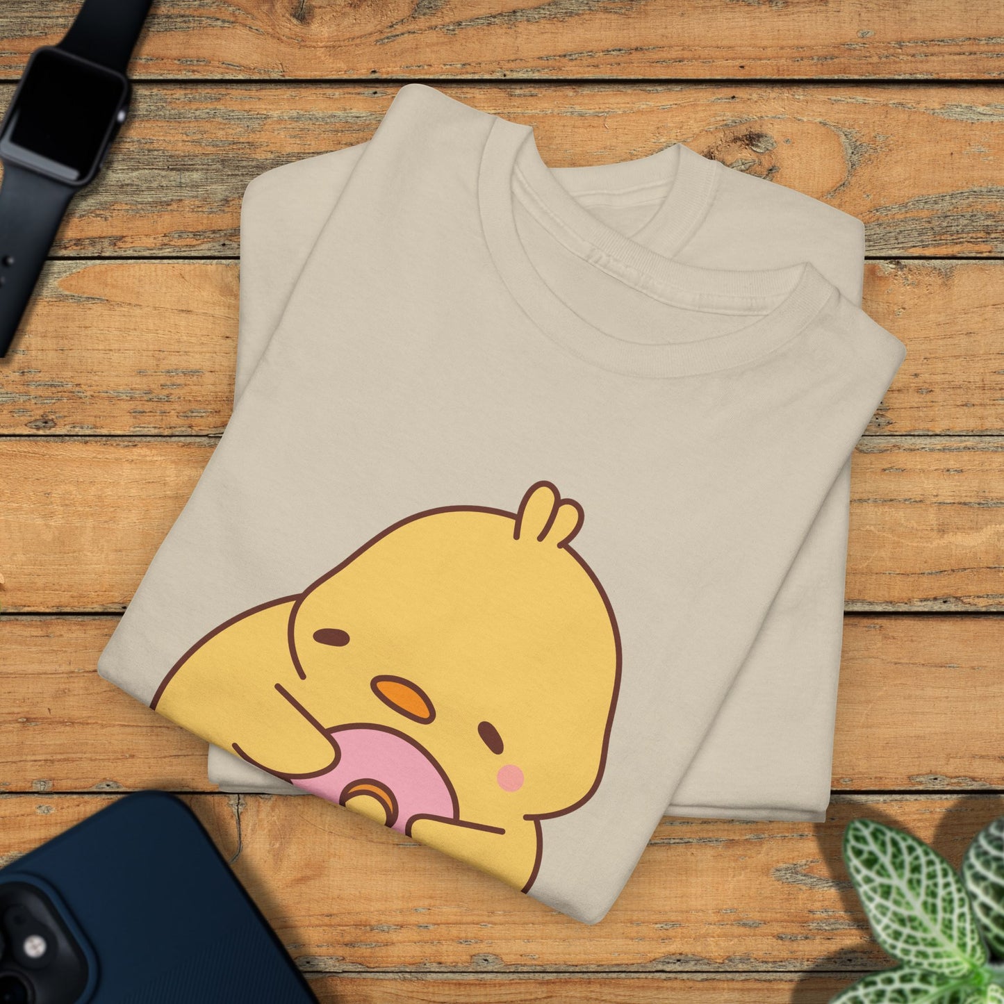 Donut Lover F CAW F Cute Funny Chick Unisex Chicken T Shirt