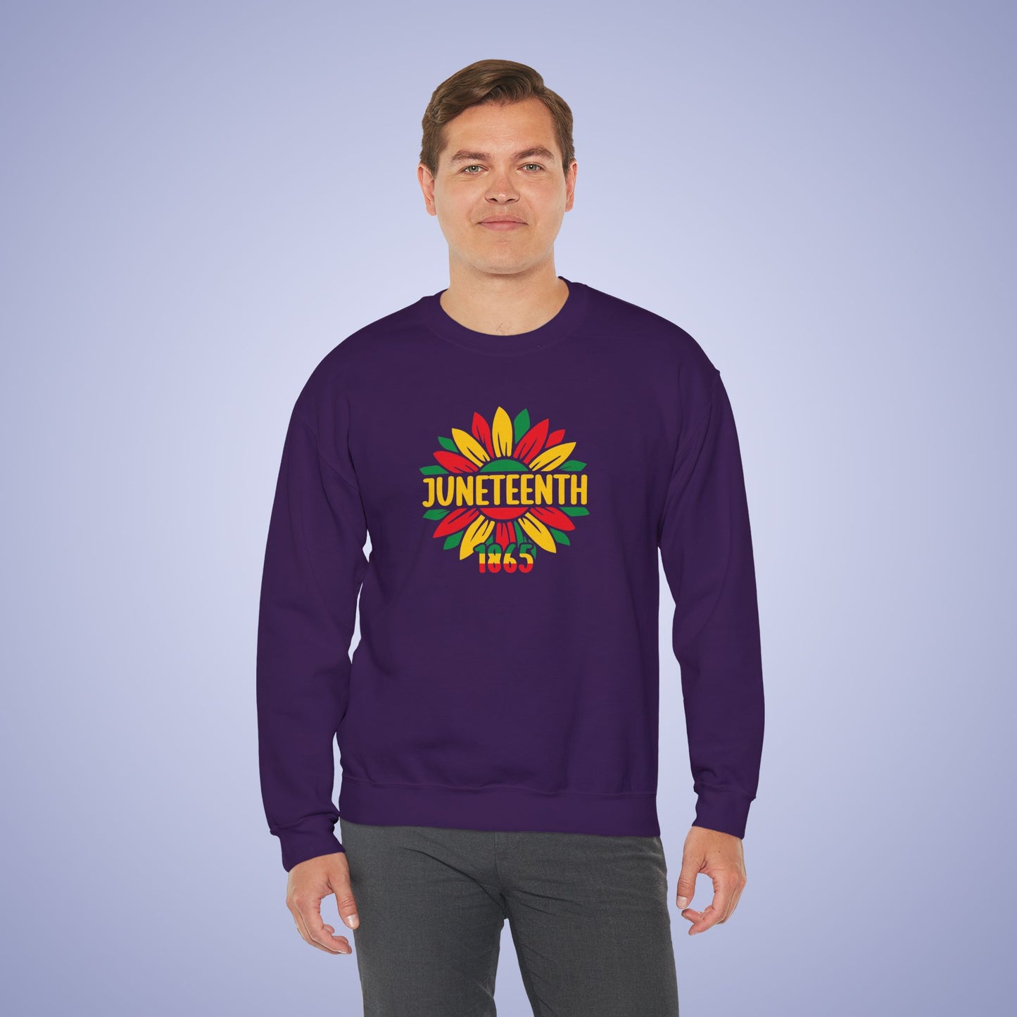 Flower Juneteenth 1865 Unisex Crewneck Oversized Sweatshirt