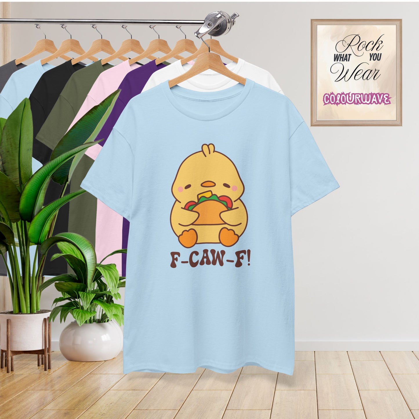 Taco Lover F CAW F Cute Funny Chick Unisex Chicken T Shirt