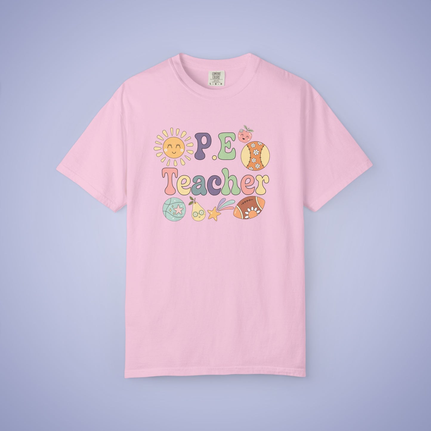 P.E Sports Teacher T Shirt Retro Comfort Colors Unisex Back to School