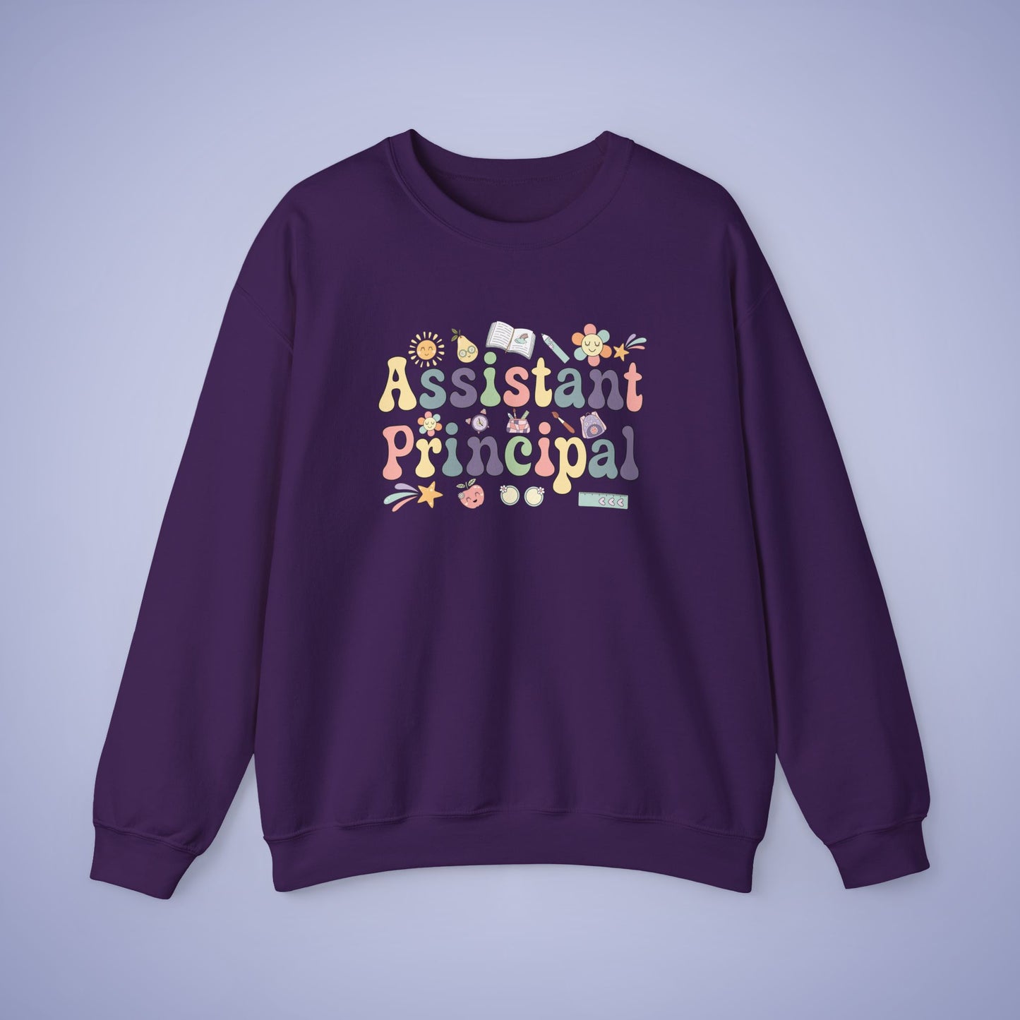 Assistant Principal Teacher Crewneck Sweatshirt Retro Unisex Back to School