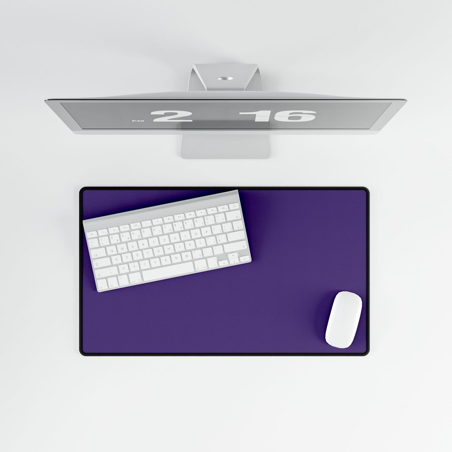 Purple Desk Mat Minimalist Office Teacher Decor Gift Medium & Large