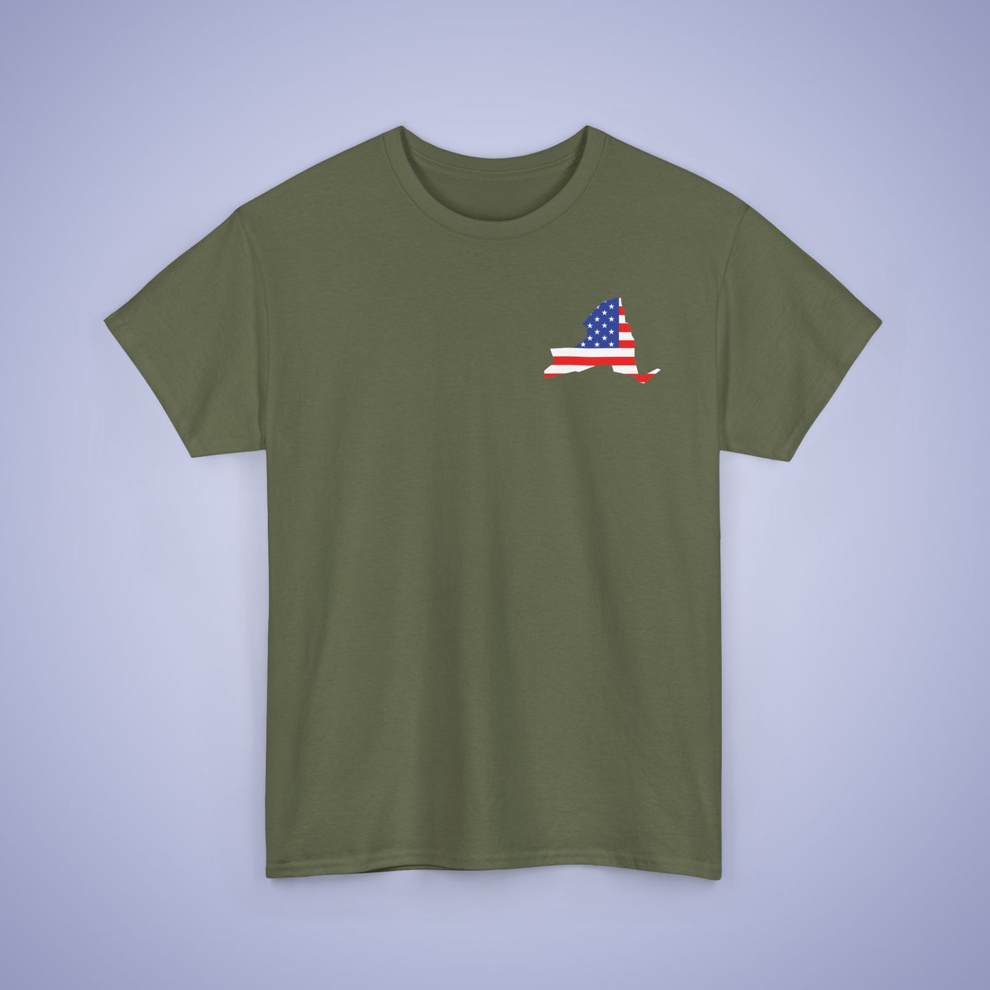 New York Map Pocket Art Proud American Unisex T Shirt