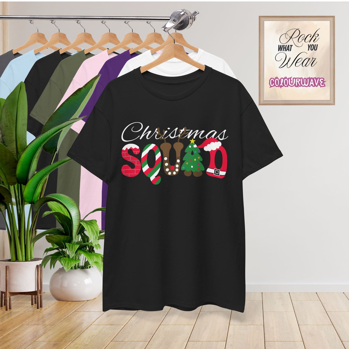 Christmas Squad Word Art Family Matching Unisex T Shirt