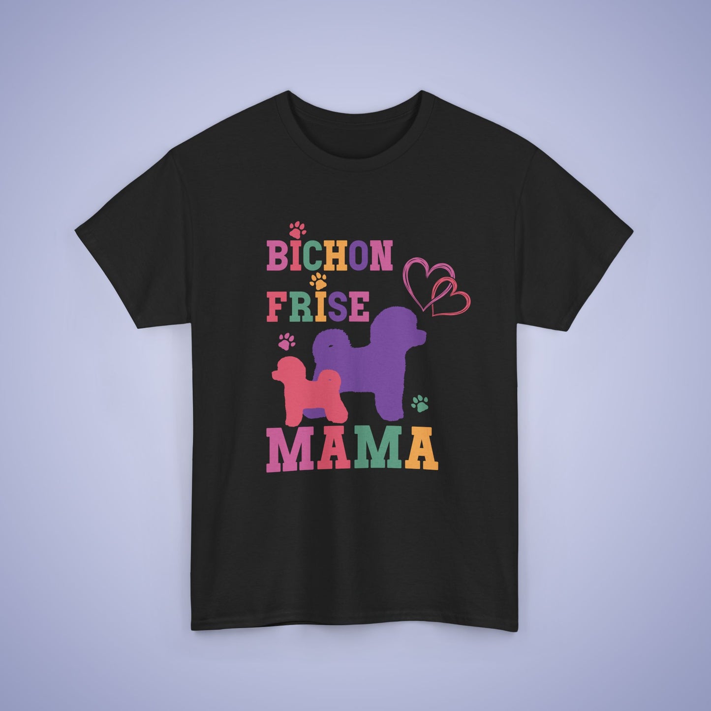 Bichon Frise Mama Dog Lover Mothers Day Unisex Oversized T Shirt