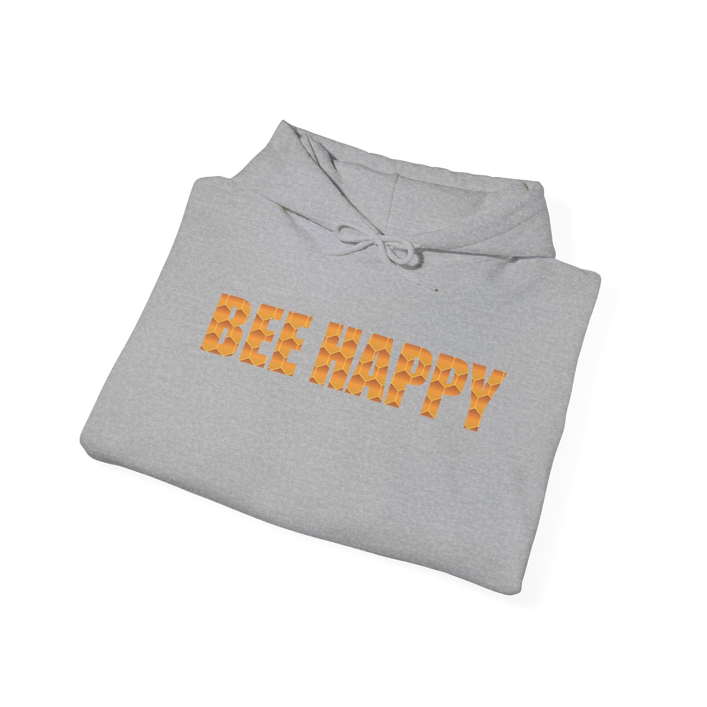 Bee Happy Sweet As Honey Honeycomb Word Art Design Hoodie Sweatshirt