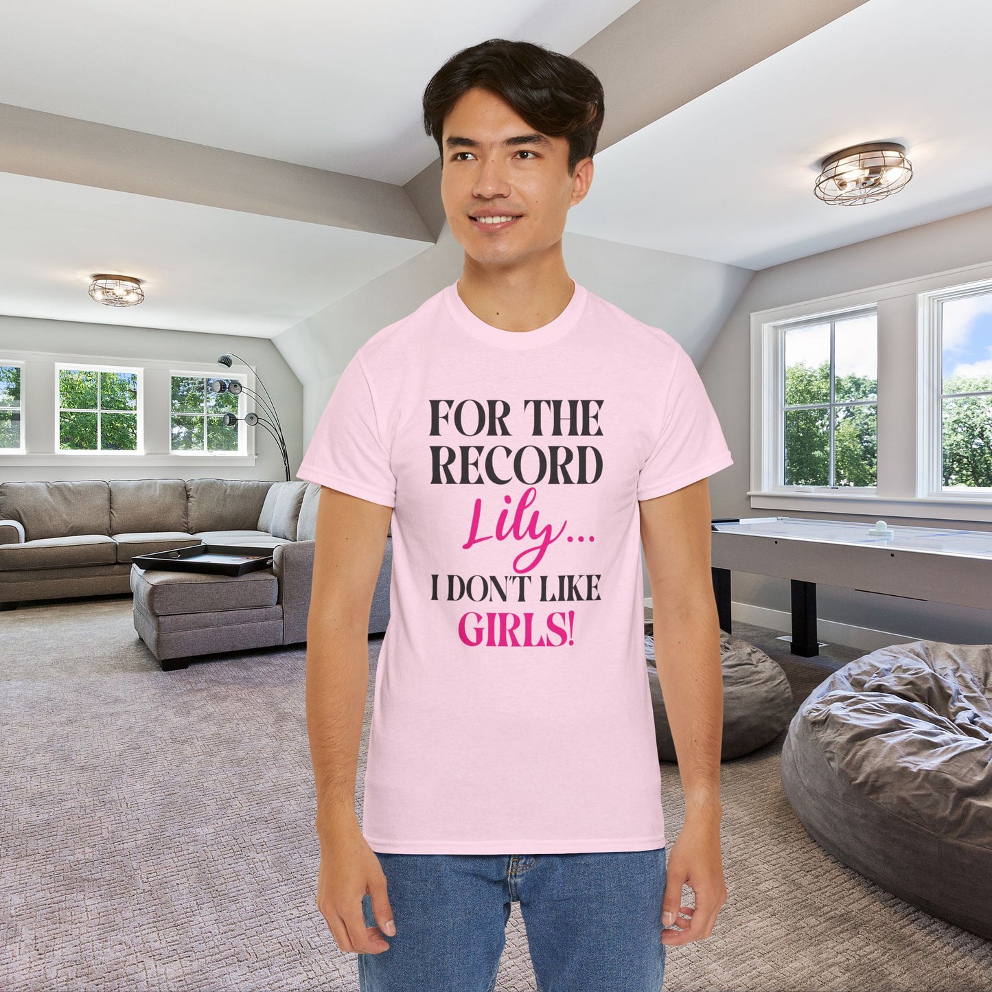 For The Record Lily I Dont Like Girls Funny Into the Cataclysm Unisex T Shirt