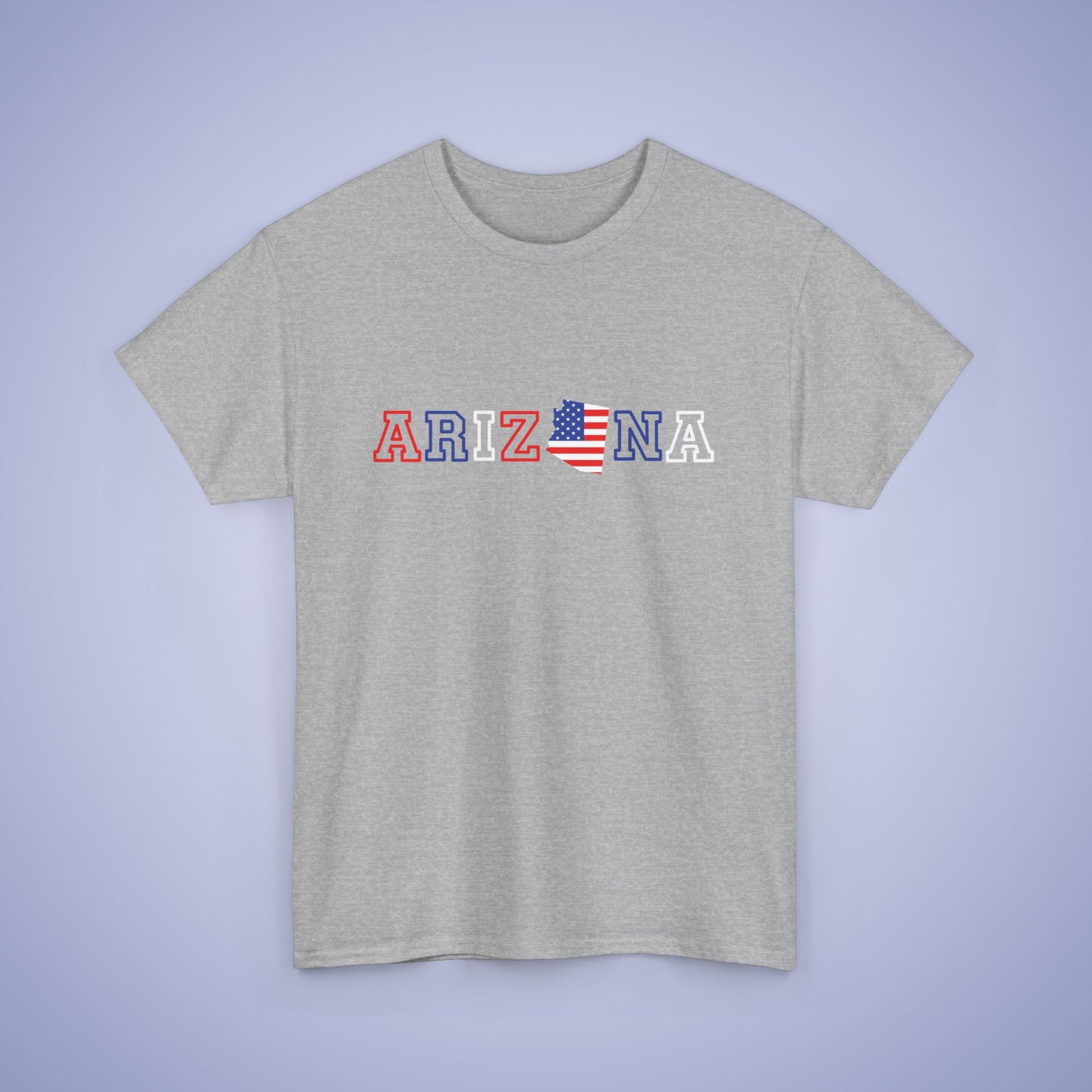 Arizona Map Text Art Proud American Unisex T Shirt
