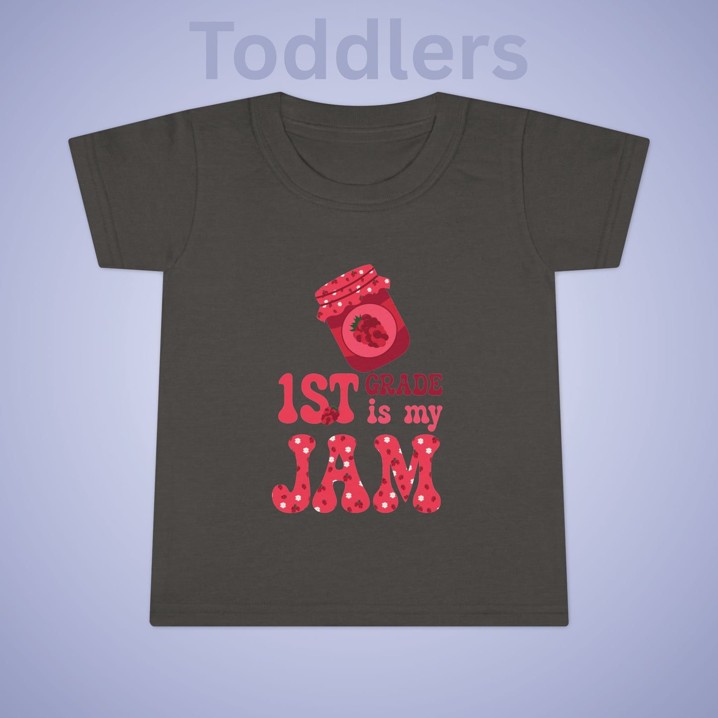First Grade is my Jam Raspberry Kids Cotton T Shirt Back To School Toddler