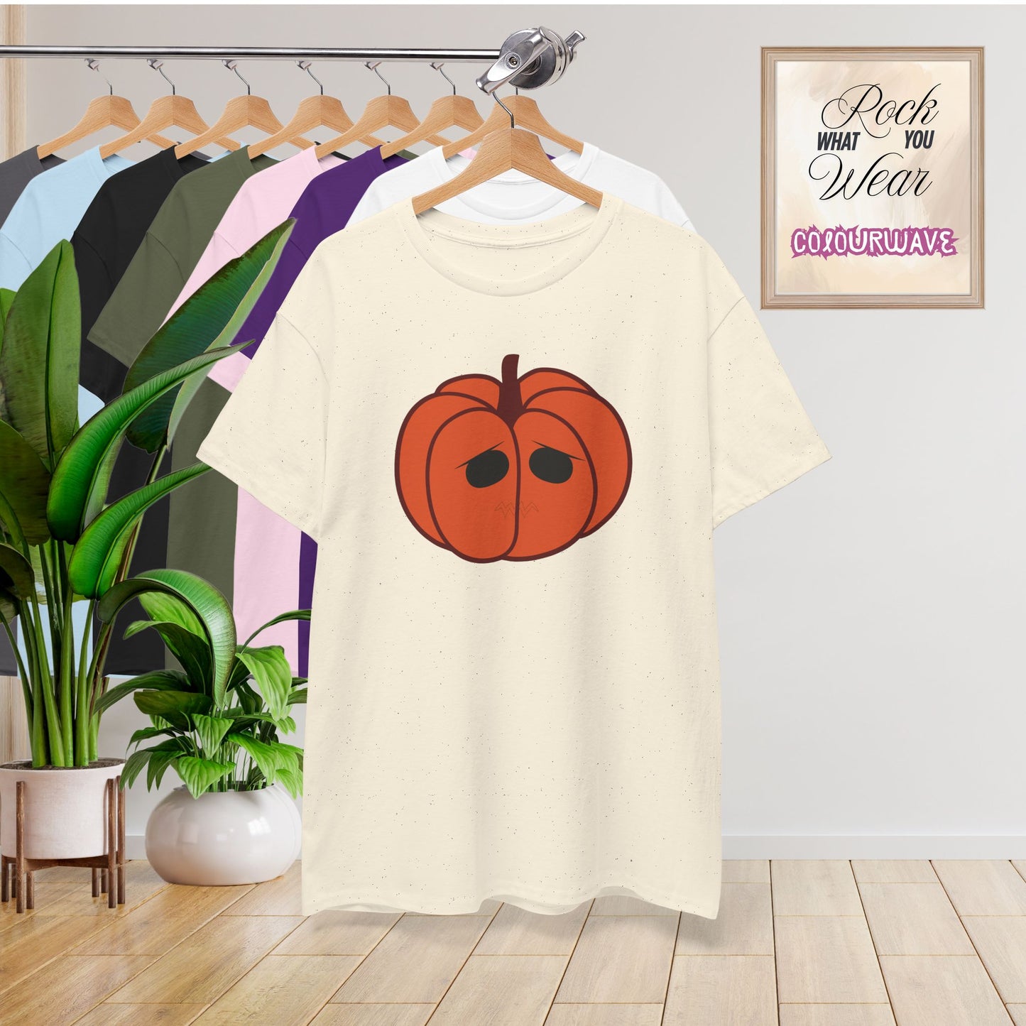 Jackolantern Sad Face Halloween Pumpkin Unisex T Shirt