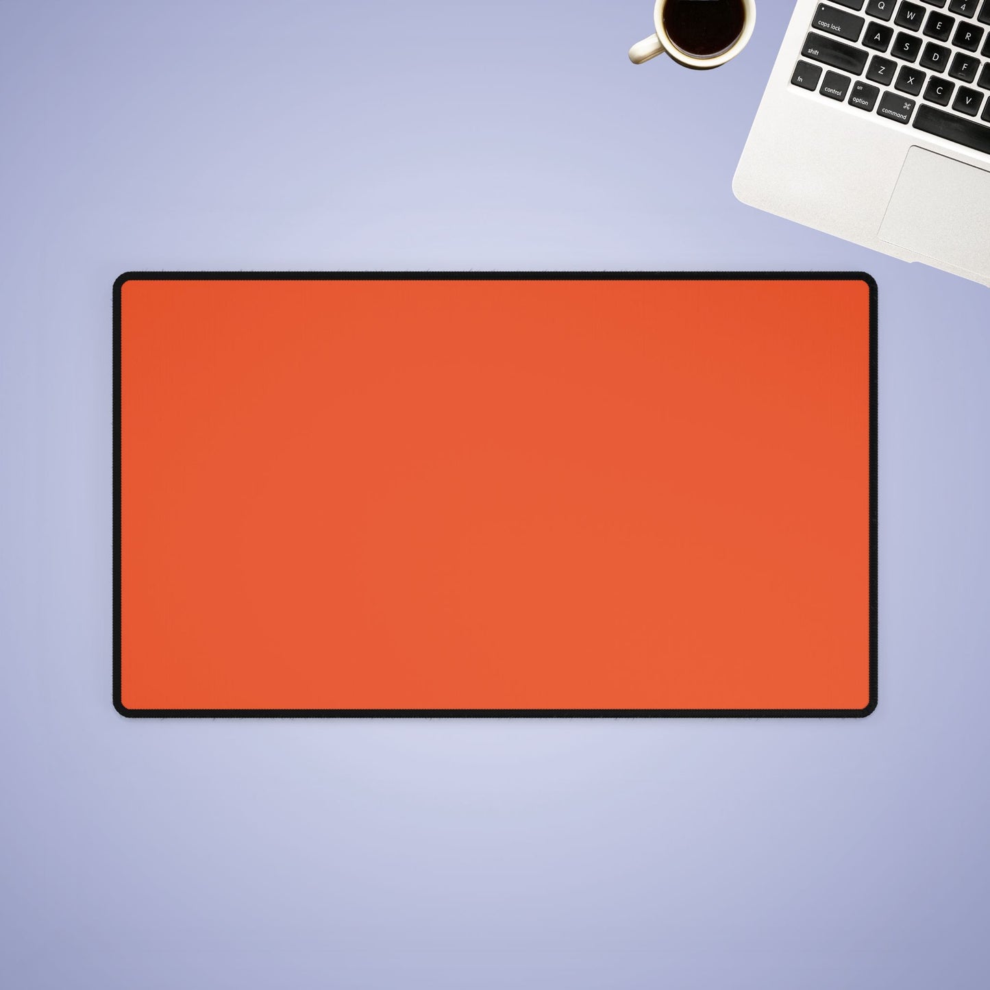Orange Desk Mat Minimalist Office Teacher Decor Gift Medium & Large