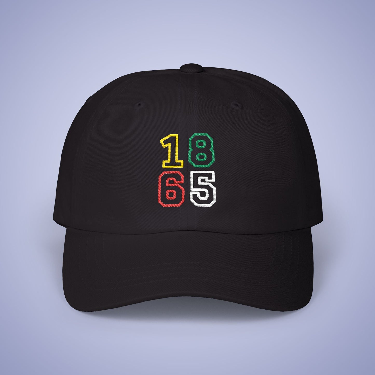 Juneteenth 1865 Embroidered Classic Dad Cap Unisex Coloured Embroidery