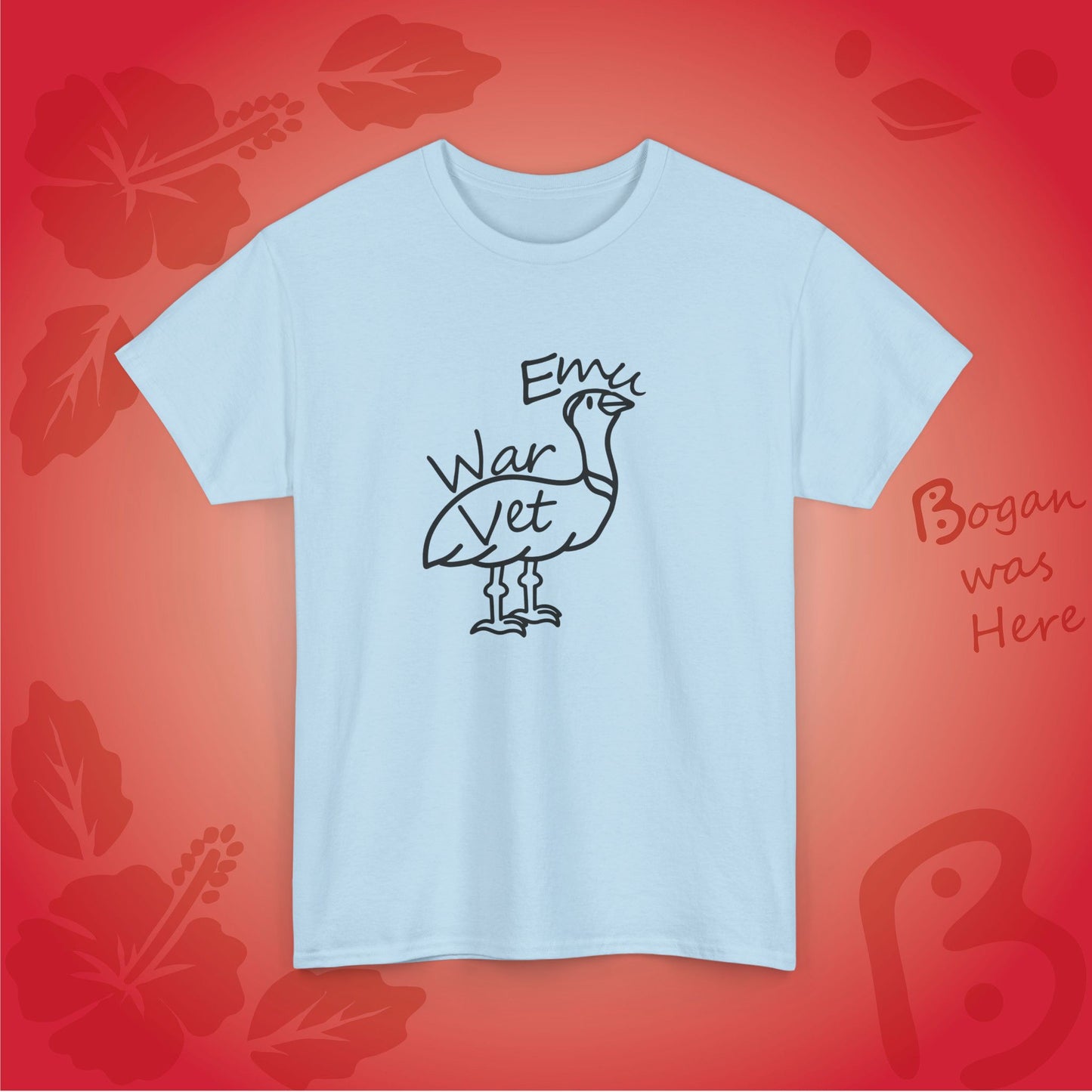 Emu War Vet Bogan's Design T Shirt