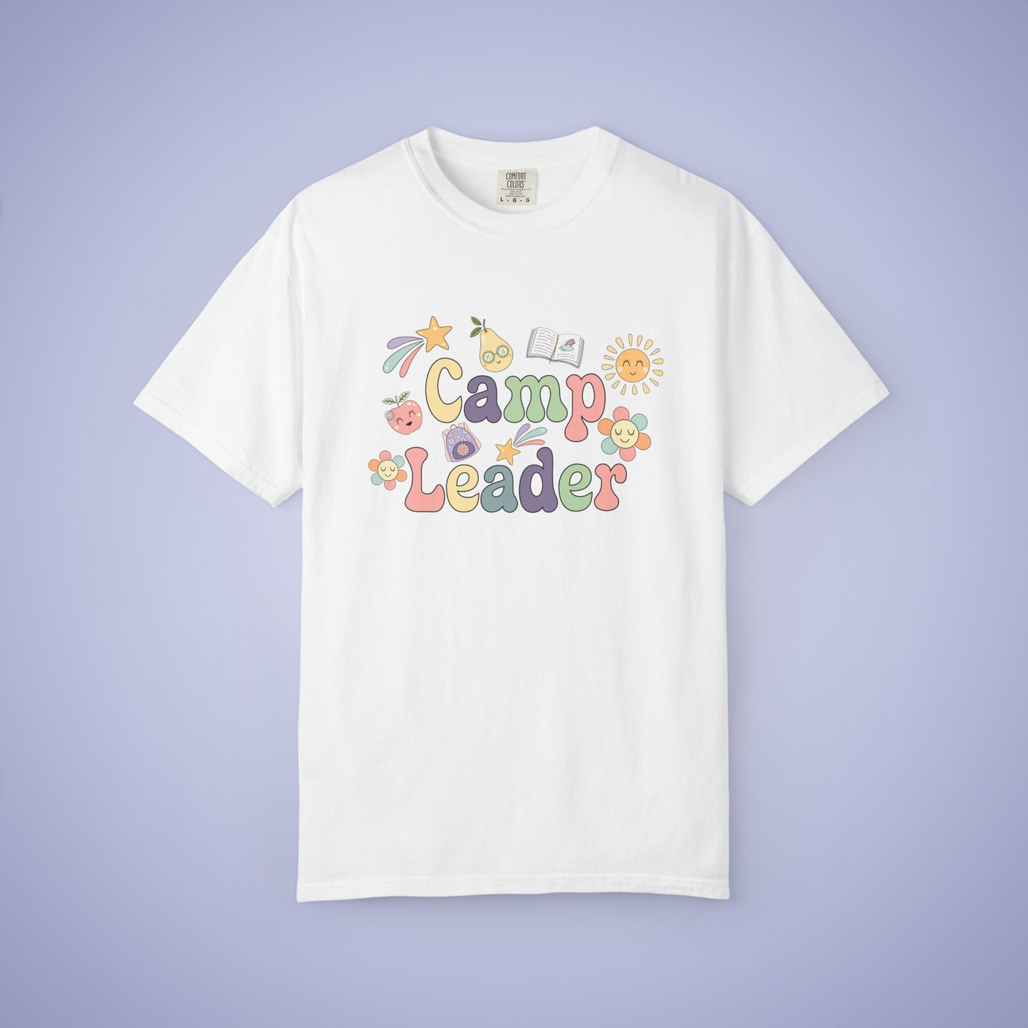Camp Leader Teacher T Shirt Retro Comfort Colors Unisex Back to School