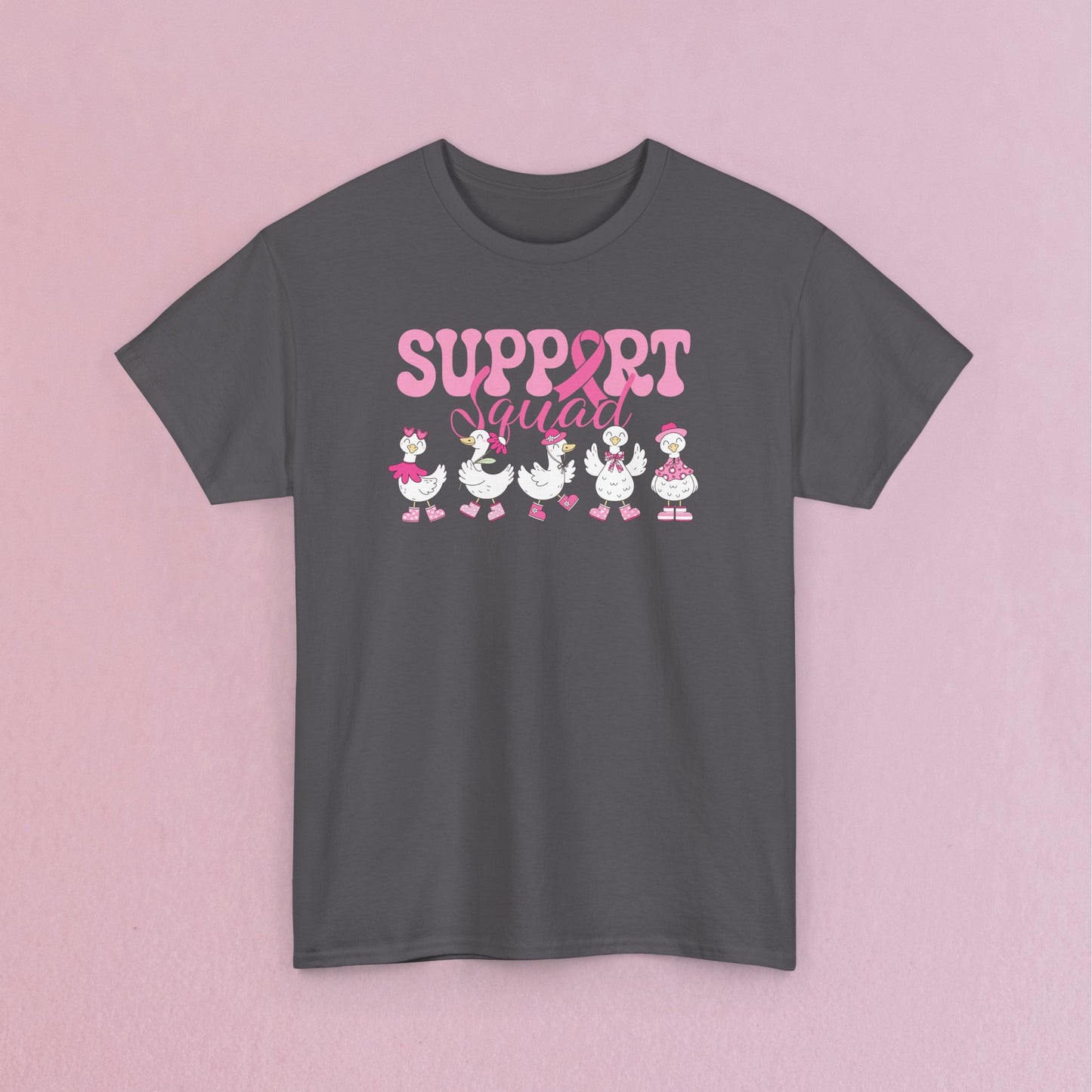 Support Squad Silly Little Goose Breast Cancer Awareness Unisex T Shirt