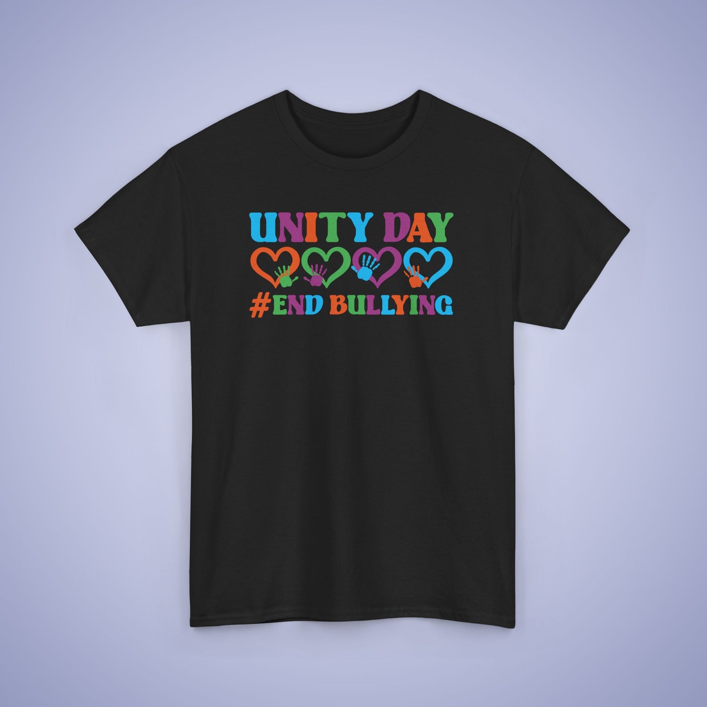 End Bullying Hearts and Hands Unity Day Teachers T Shirt Unisex