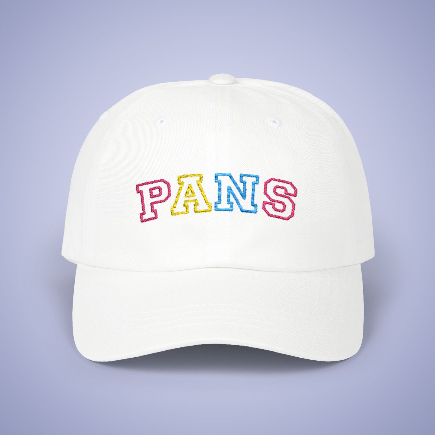 Pansexual Pride Month Embroidered Classic Dad Cap Unisex Coloured Embroidery