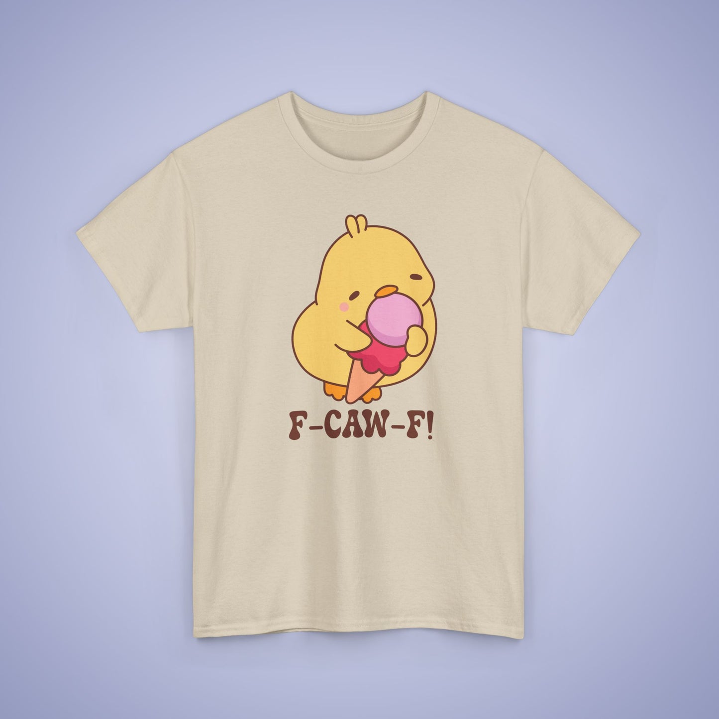 Pink Ice Cream Lover F CAW F Cute Funny Chick Unisex Chicken T Shirt