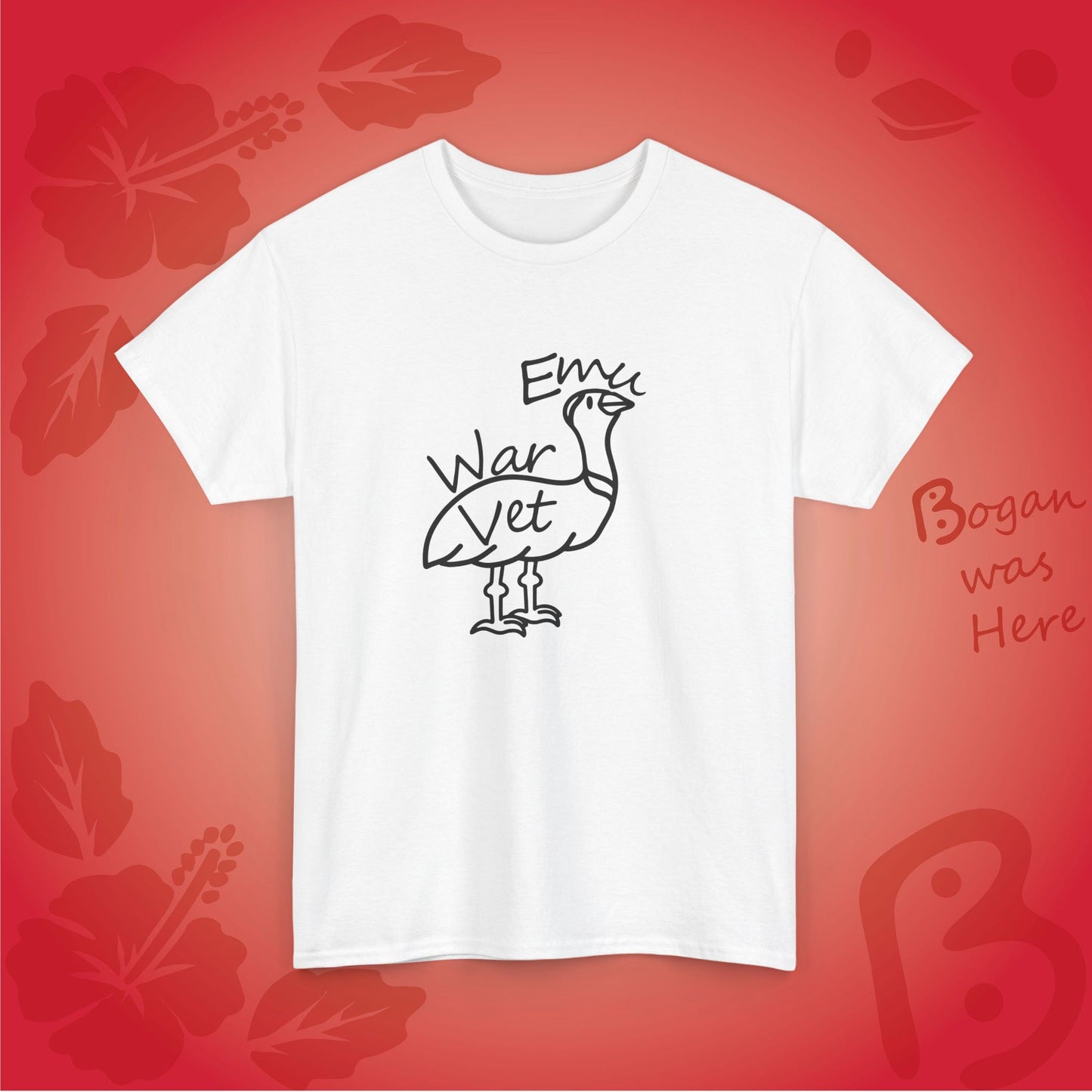 Emu War Vet Bogan's Design T Shirt