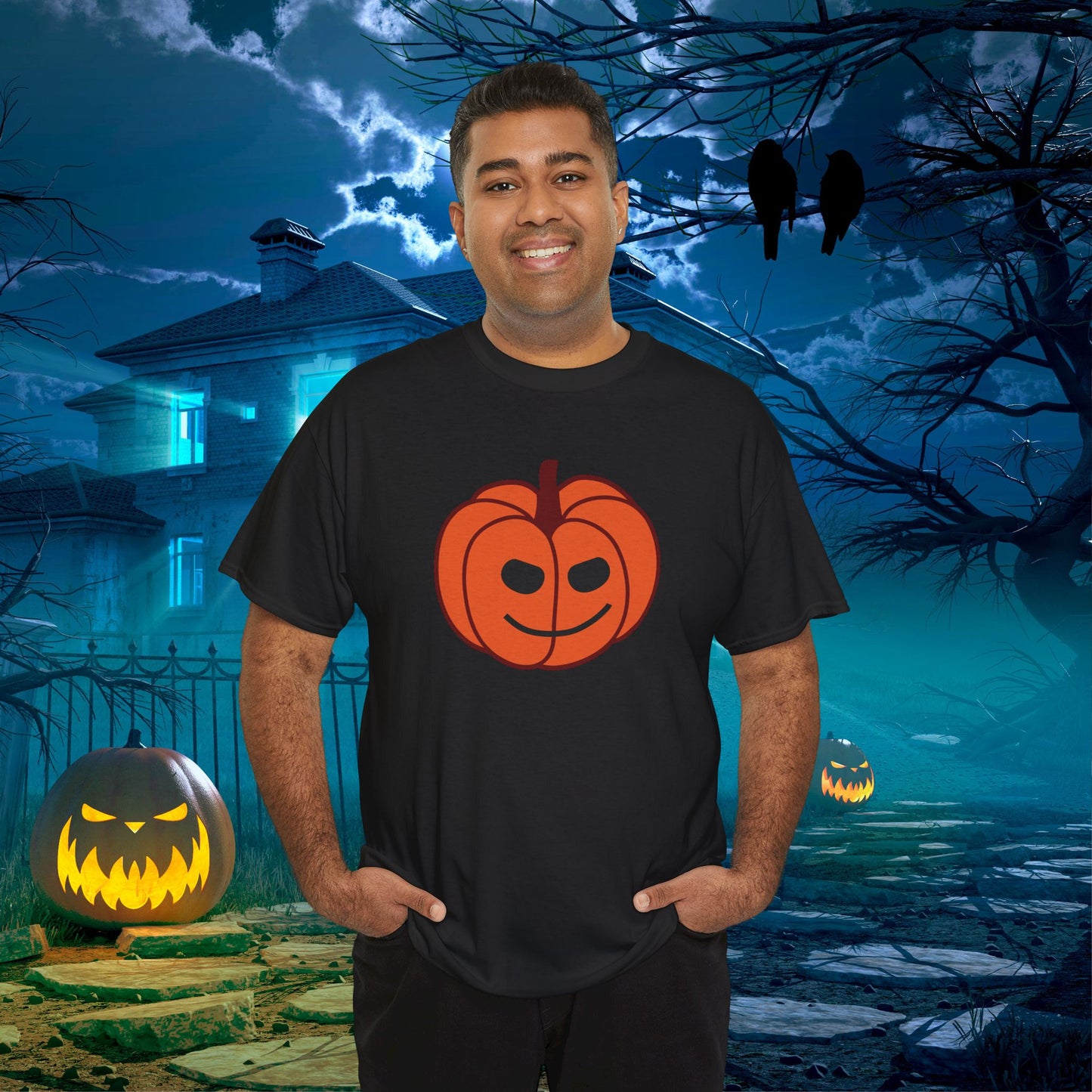 Jackolantern Cheeky Face Halloween Pumpkin Unisex T Shirt