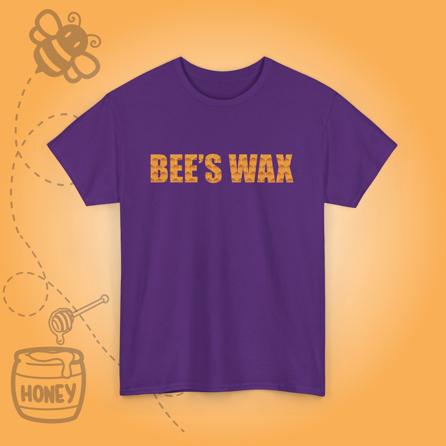 Bees Wax Sweet As Honey Honeycomb Word Art Design Unisex T Shirt