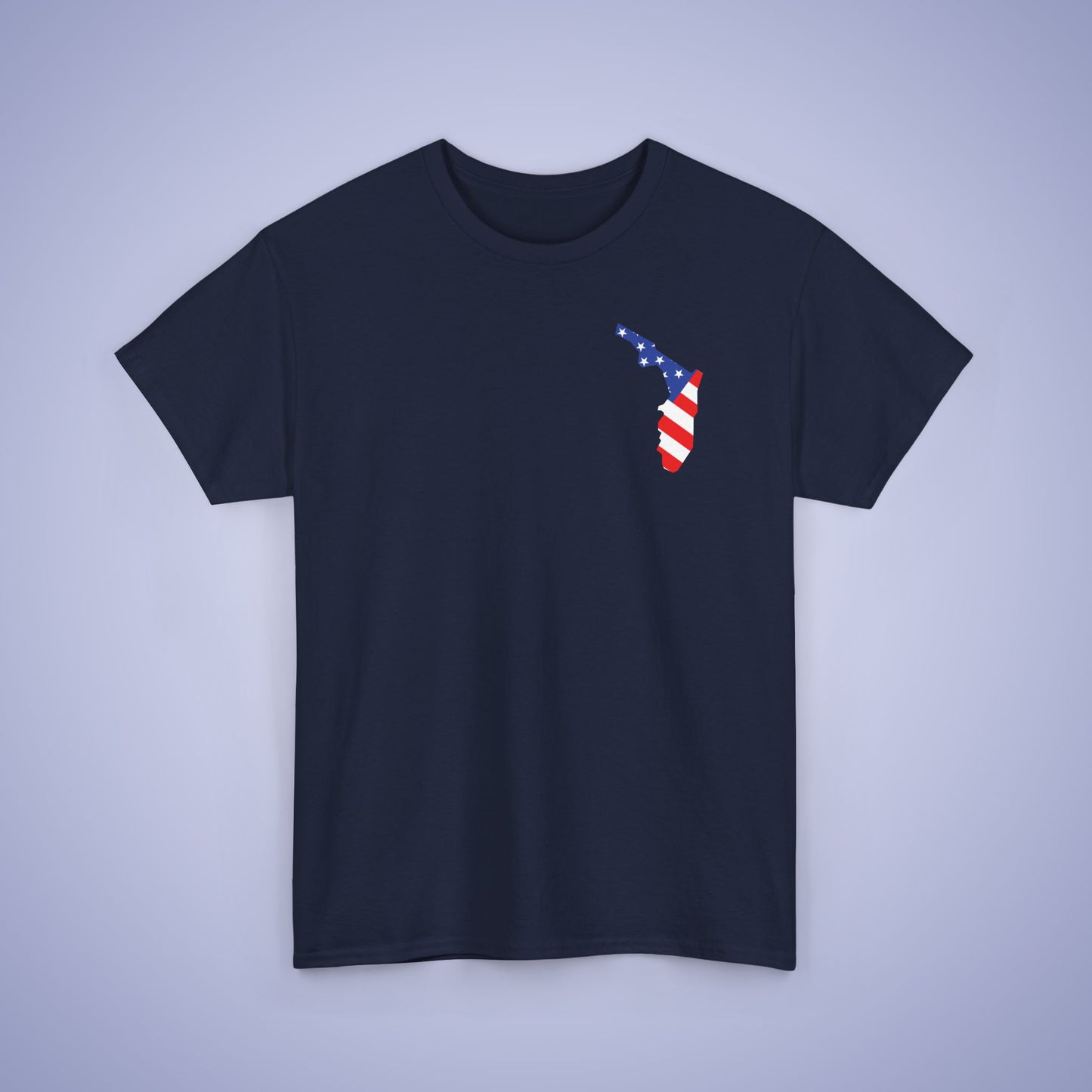 Florida Map Pocket Art Proud American Unisex T Shirt
