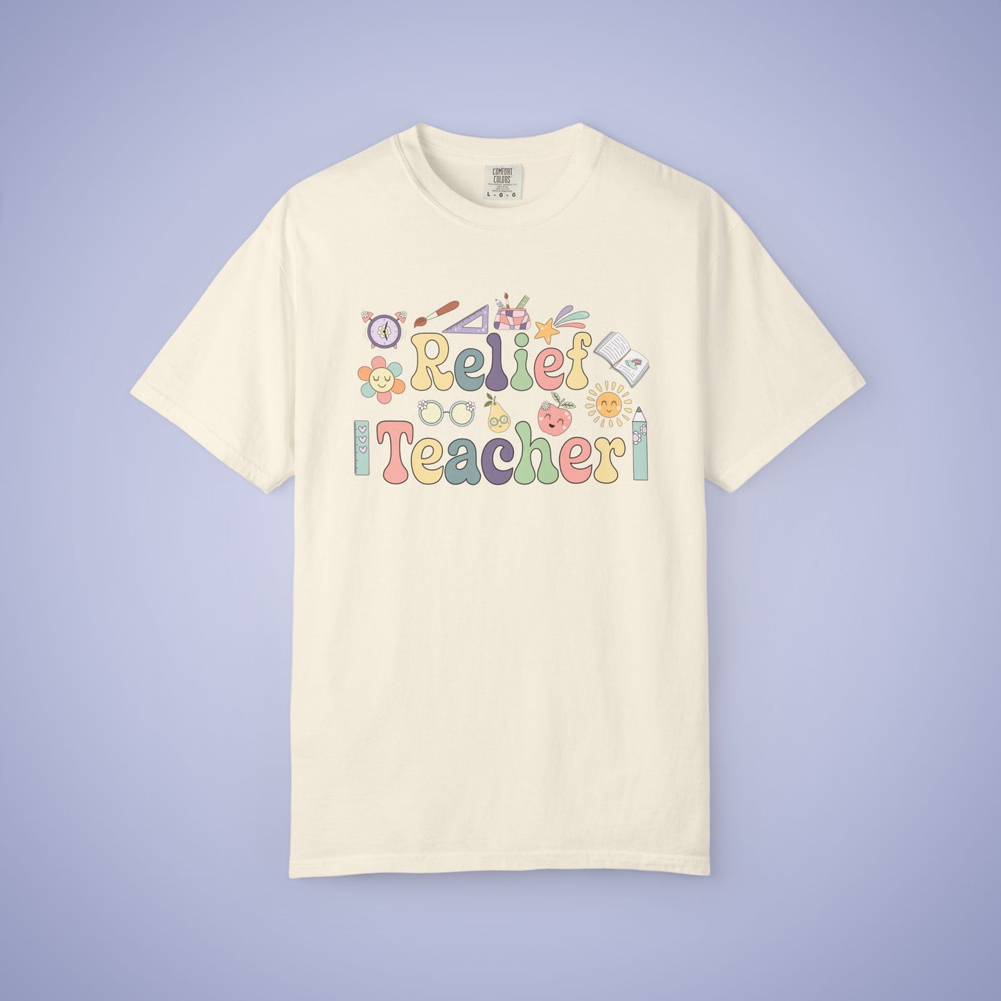 Relief Teacher T Shirt Retro Comfort Colors Unisex Back to School