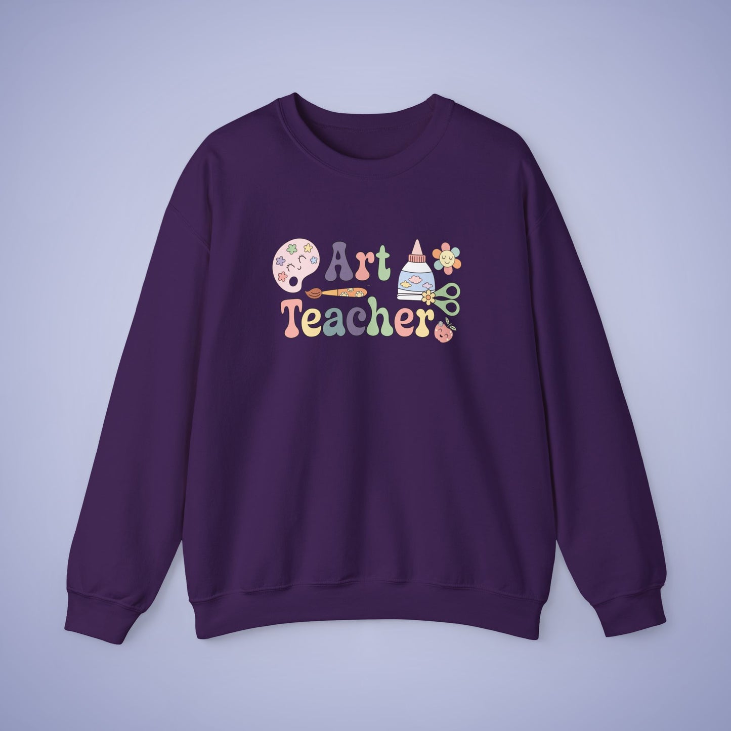 Art Teacher Crewneck Sweatshirt Retro Unisex Back to School