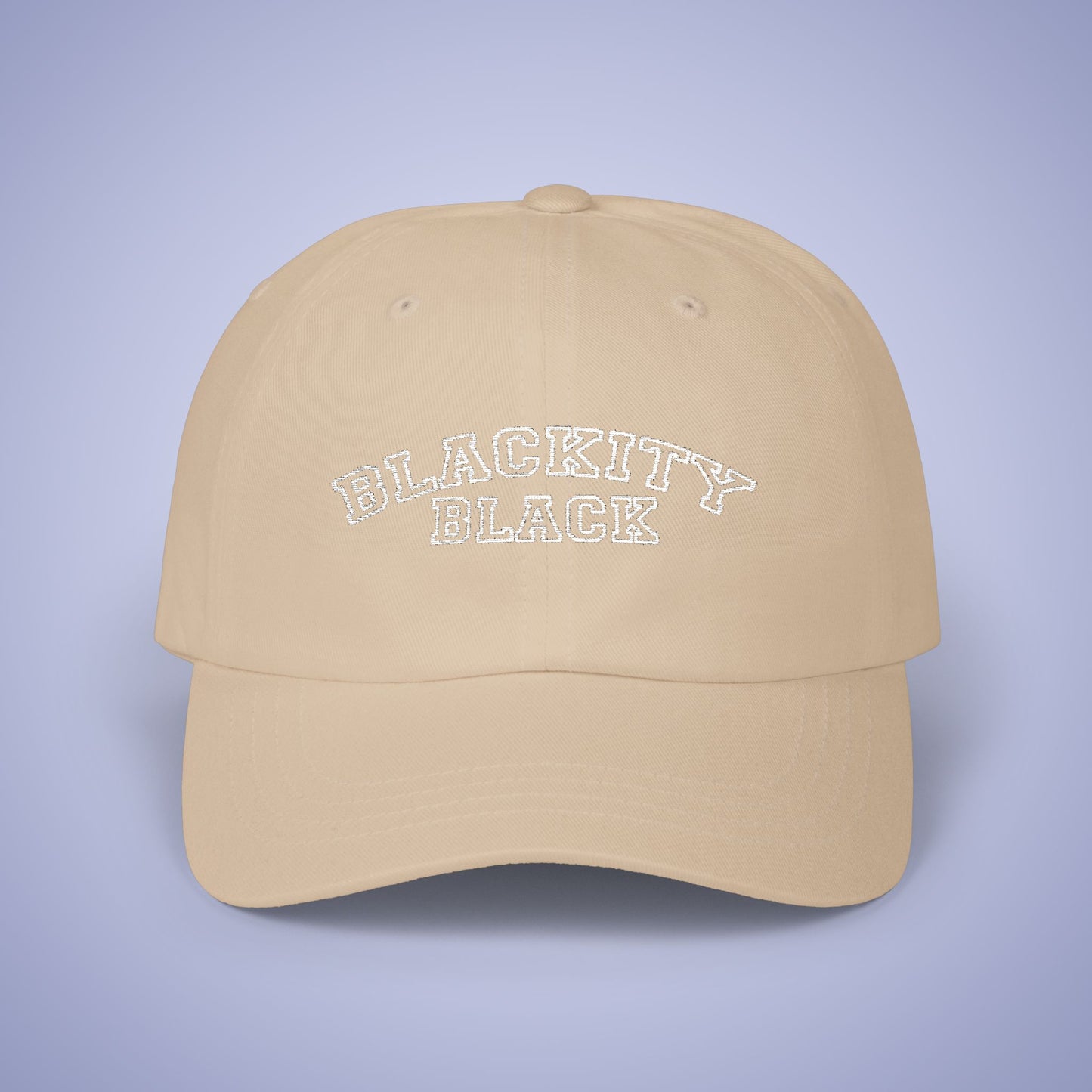 Blackity Black Juneteenth Embroidered Classic Dad Cap Unisex White Embroidery