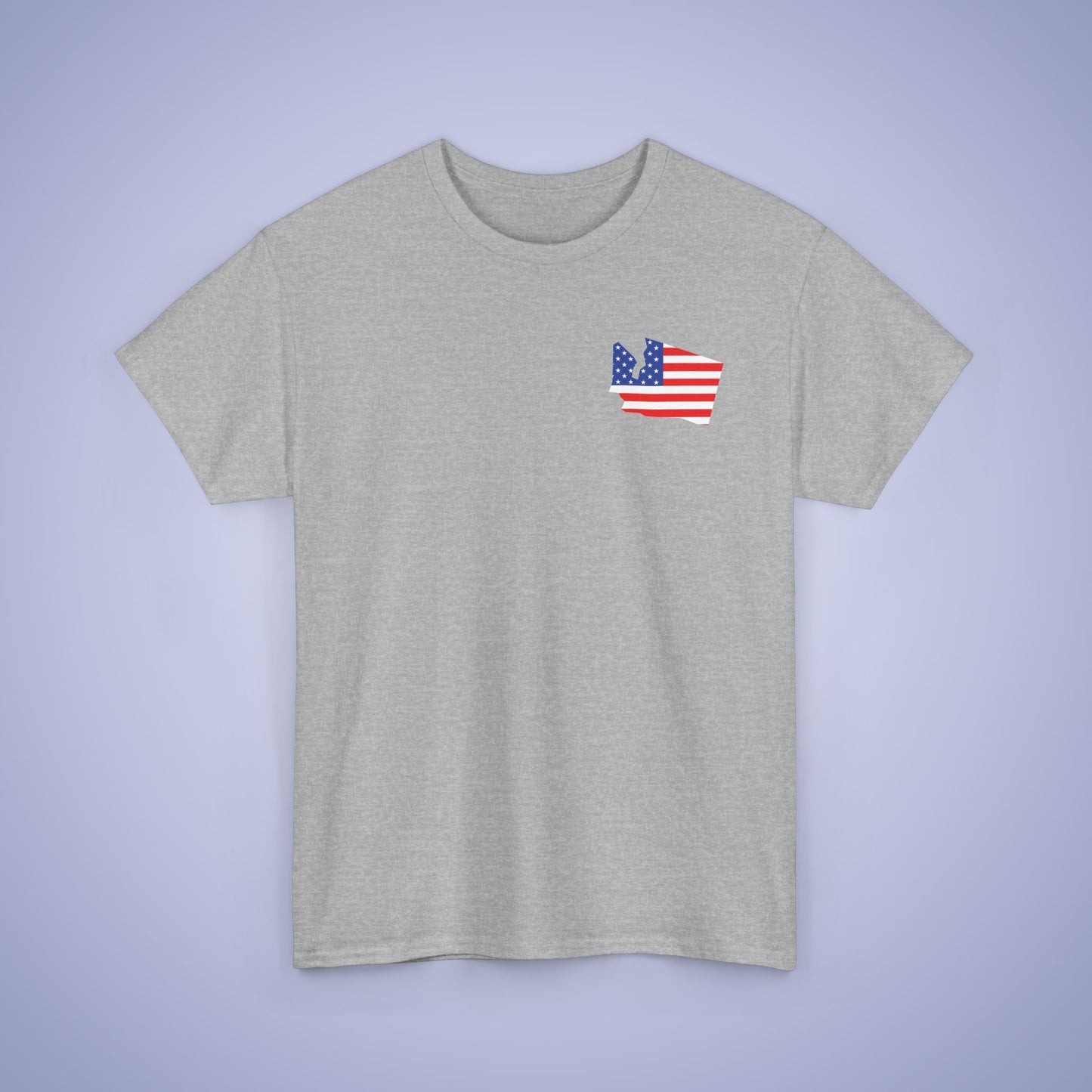 Washington Map Pocket Art Proud American Unisex T Shirt