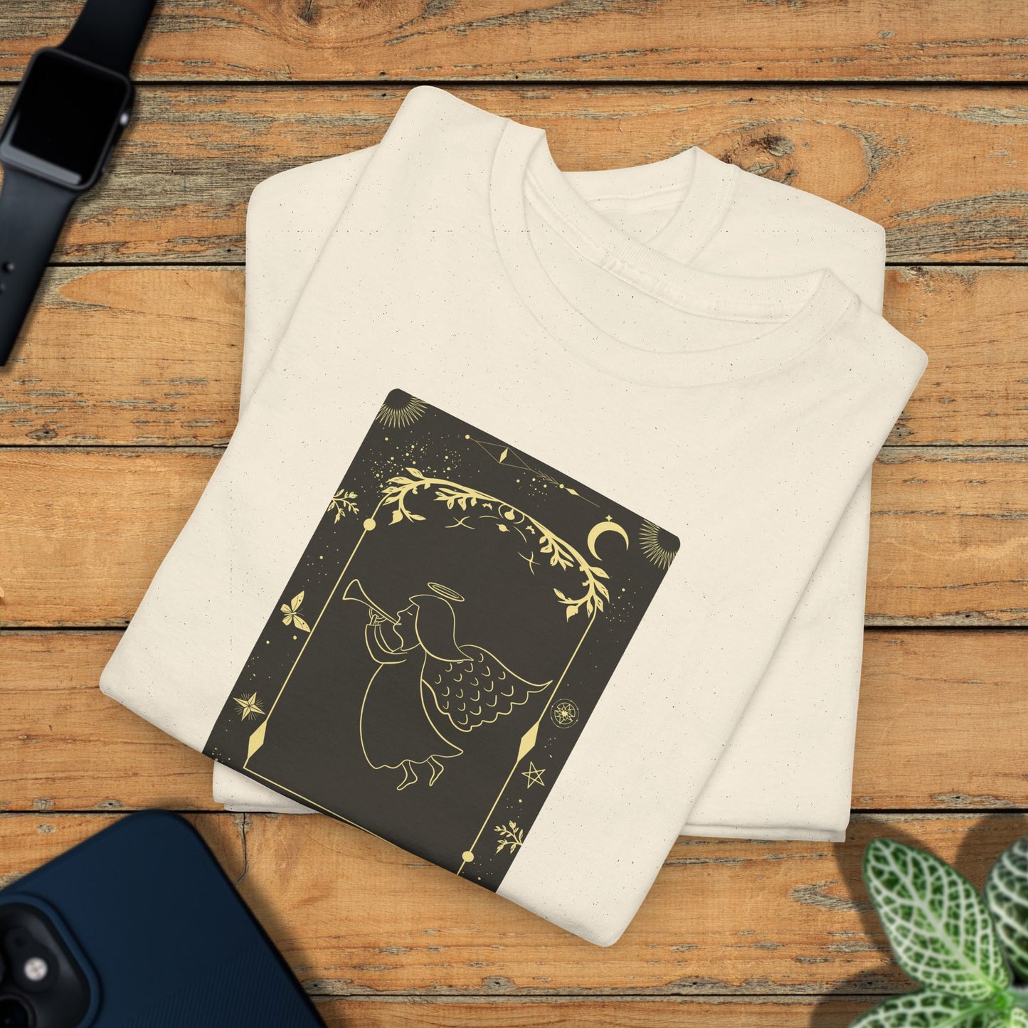 Christmas Angel Peace Tarot Card Lover Unisex T Shirt