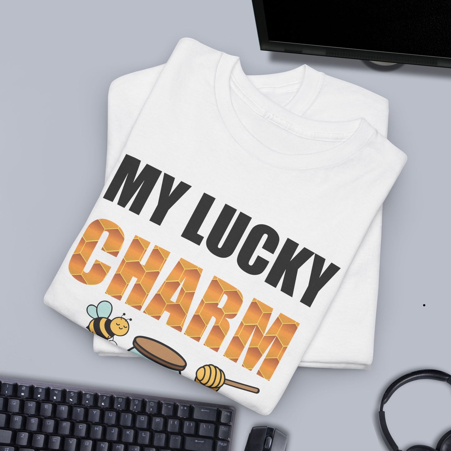 My Lucky Charm Sweet As Honey Funny St Patrick's Day Bee Lover Design Unisex T Shirt