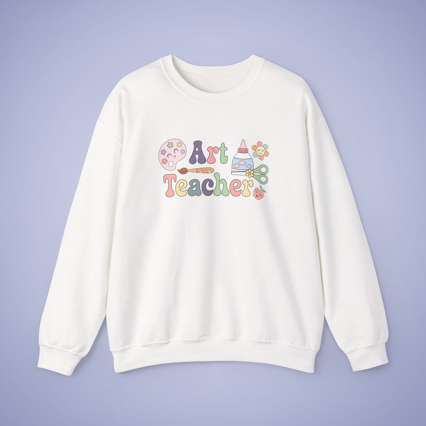 Art Teacher Crewneck Sweatshirt Retro Unisex Back to School