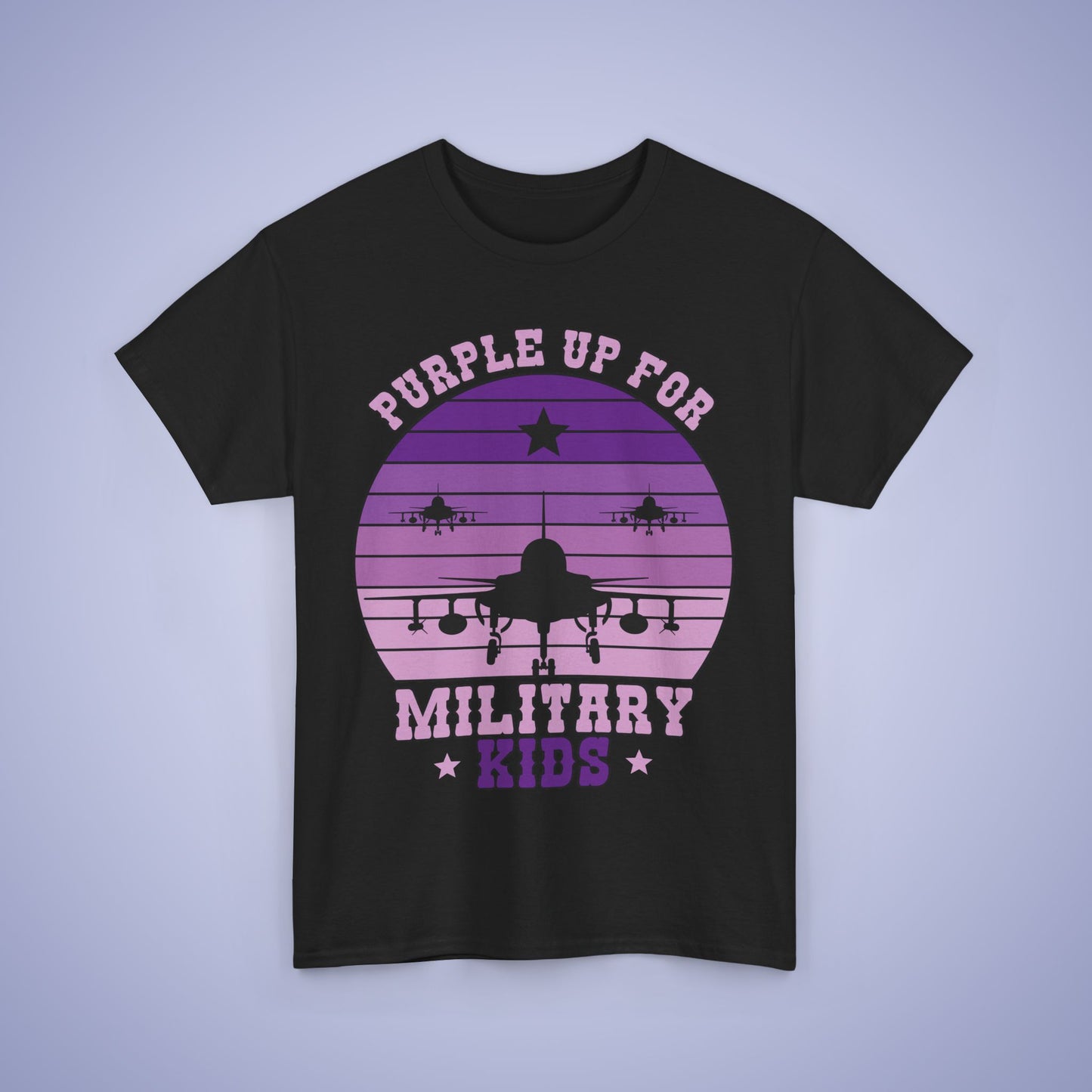 Military Brat Purple Up Unisex Oversized T Shirt Military Child Month