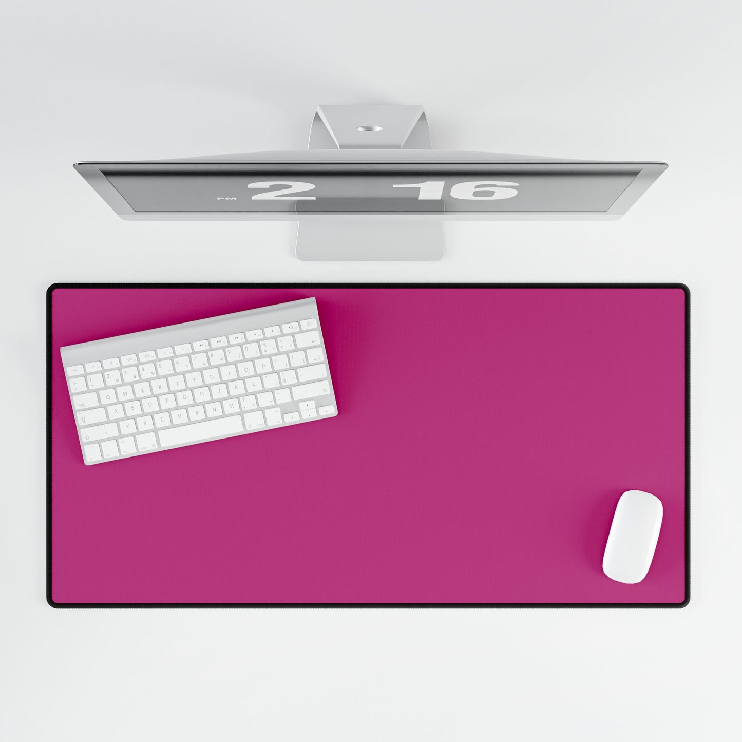 Hot Pink Desk Mat Minimalist Office Teacher Decor Gift Nedium & Large