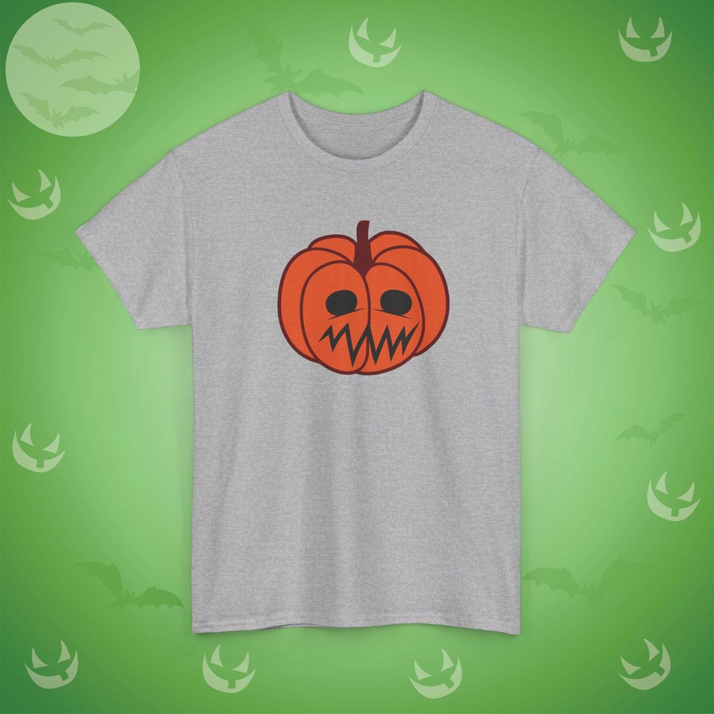 Jackolantern Worried Face Halloween Pumpkin Unisex T Shirt