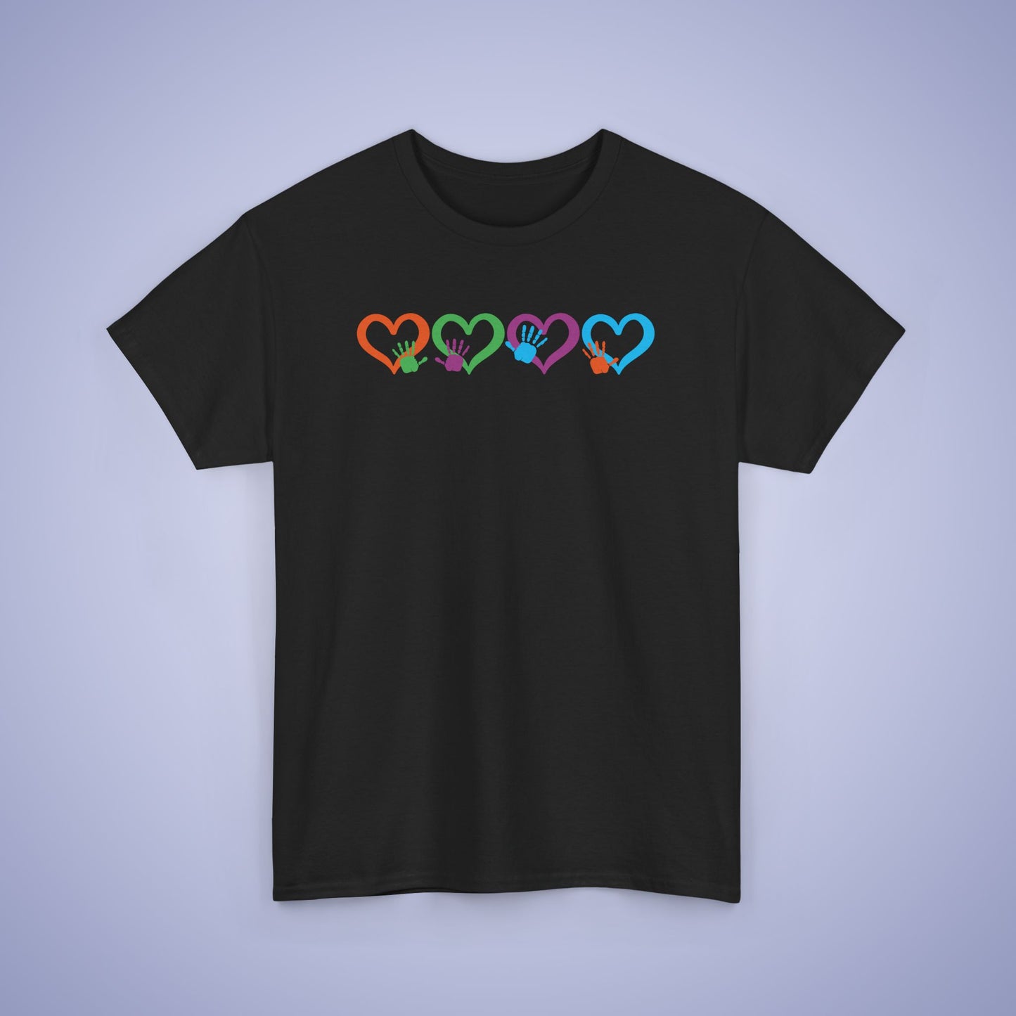 Hearts and Hands Graphic Unity Day Teachers T Shirt Unisex