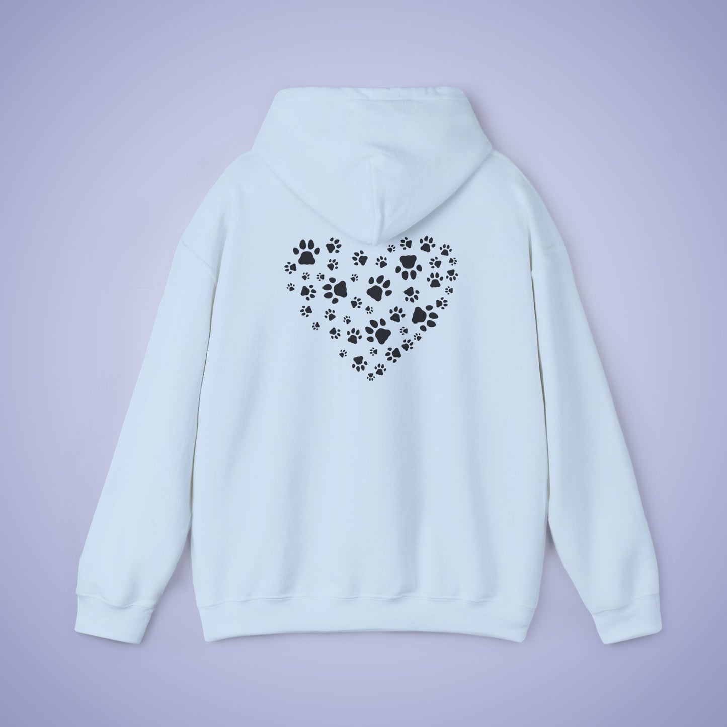 Dog Vet Hooded Sweatshirt Veterinarian Gift Double Sided Paw Prints