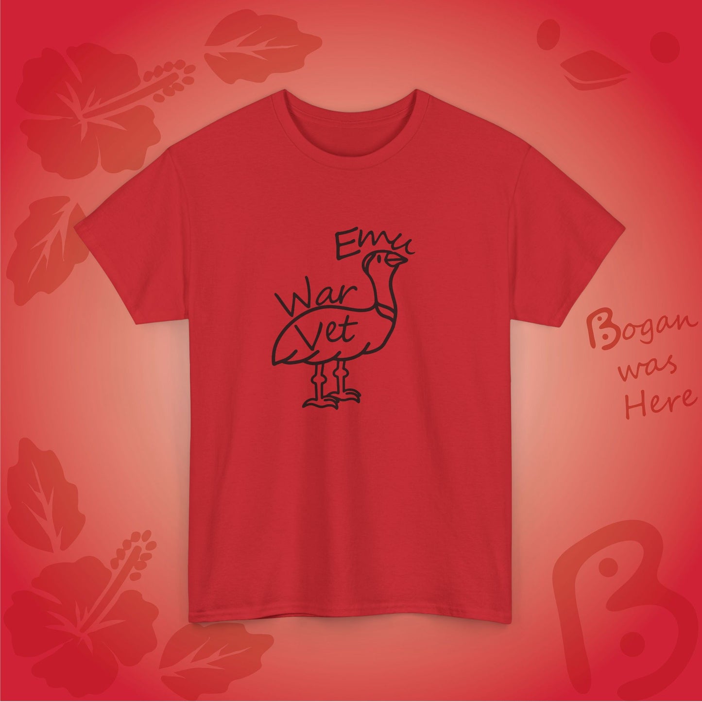 Emu War Vet Bogan's Design T Shirt