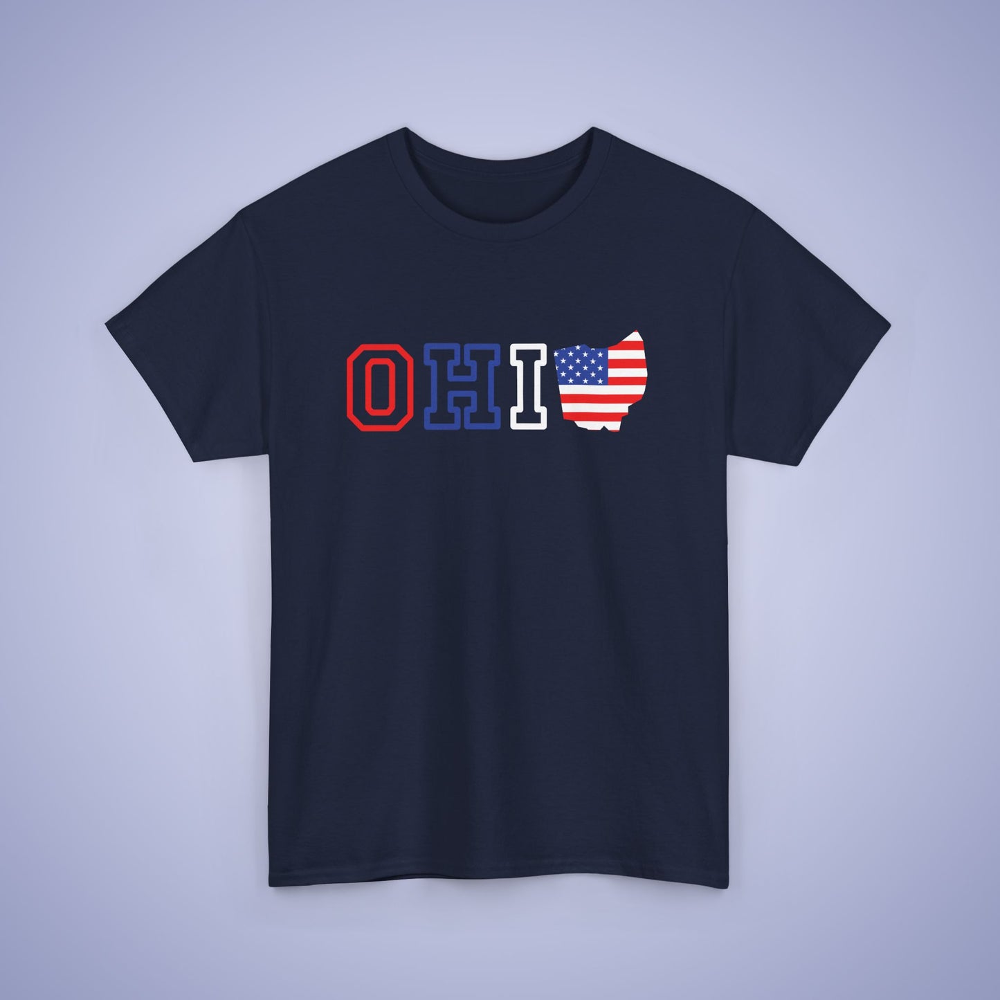 Ohio Map Text Art Proud American Unisex T Shirt