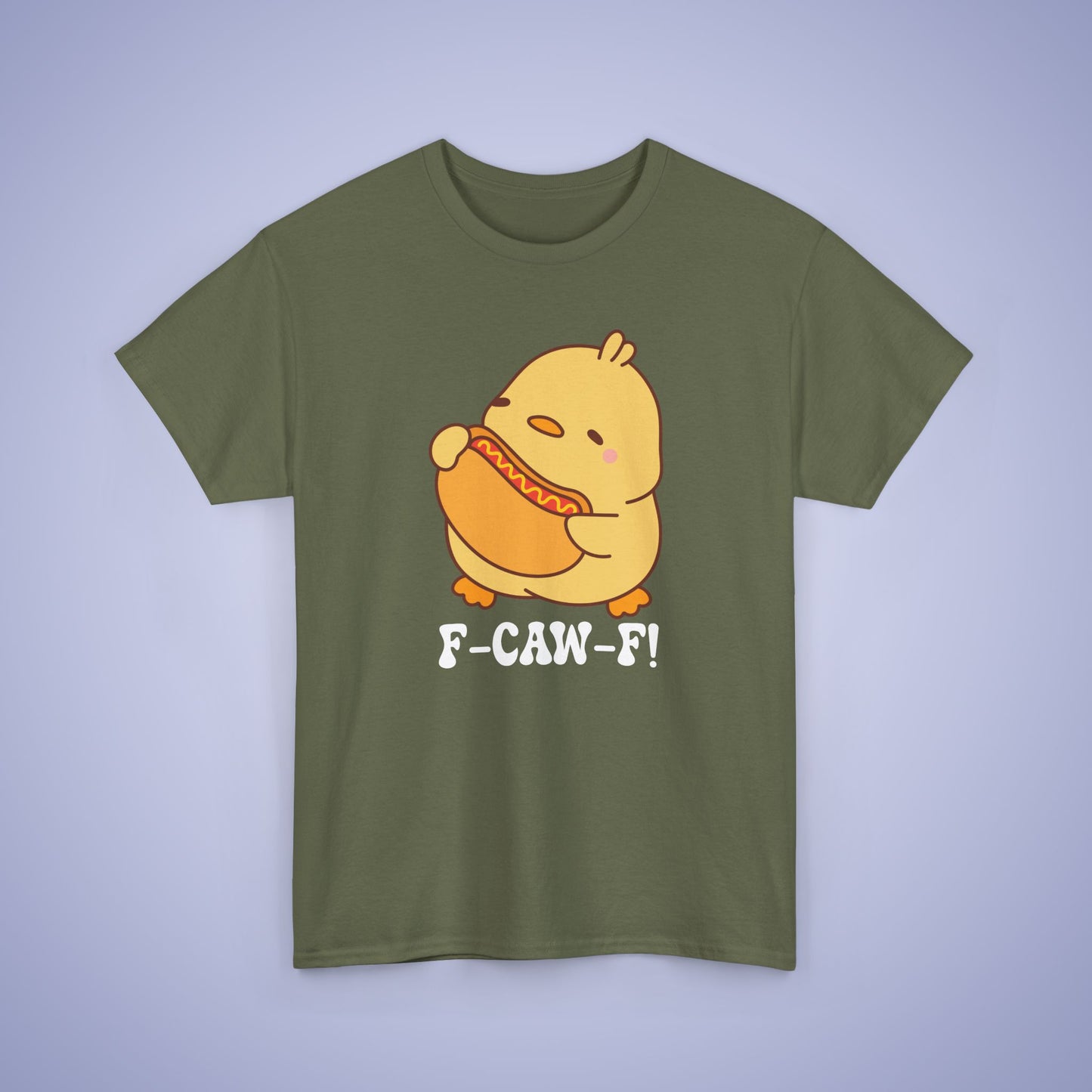 Hot Dog Lover F CAW F White Cute Funny Chick Unisex Chicken T Shirt