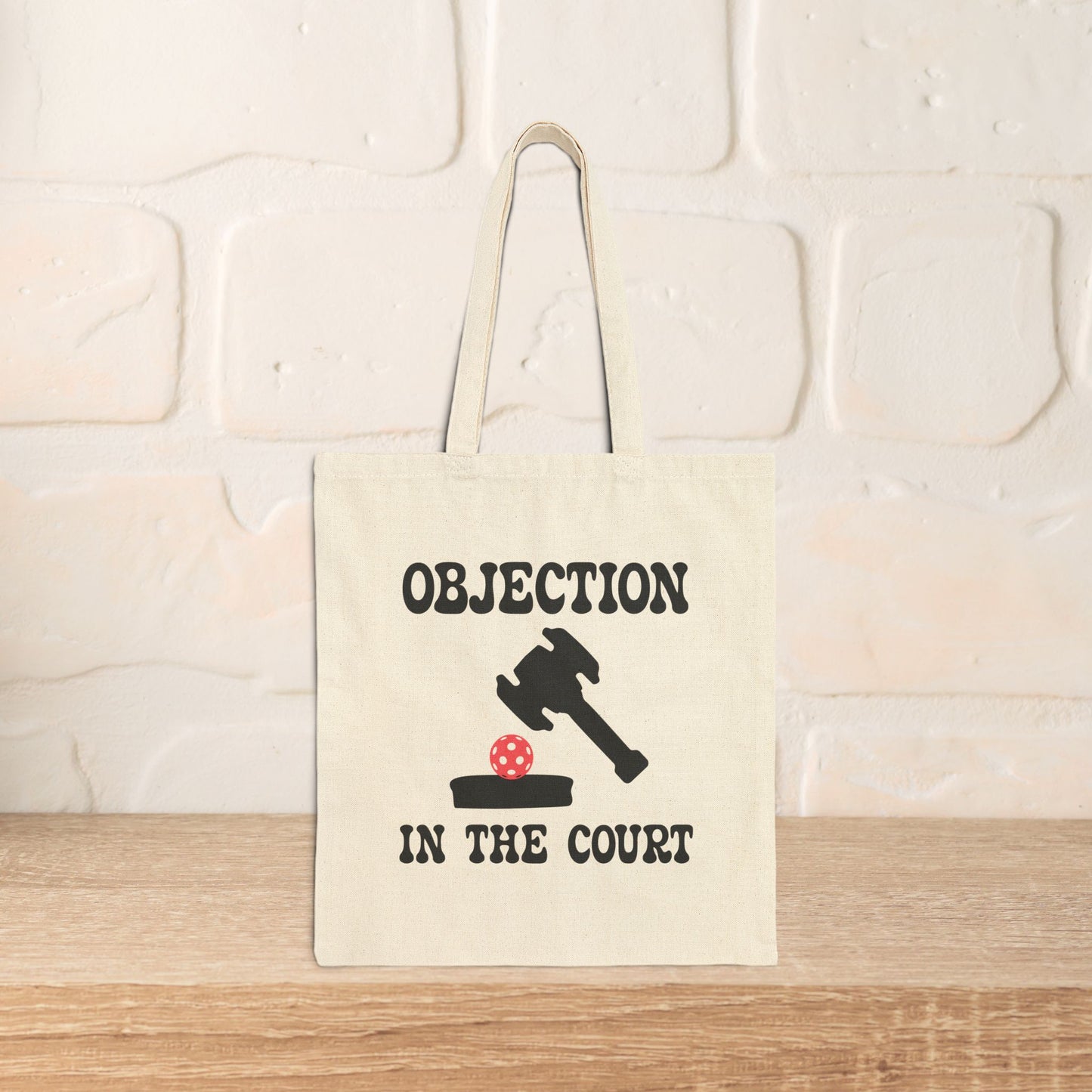 Objection in the Court Cotton Canvas Pickleball Lawyer Judge Gift Tote Bag