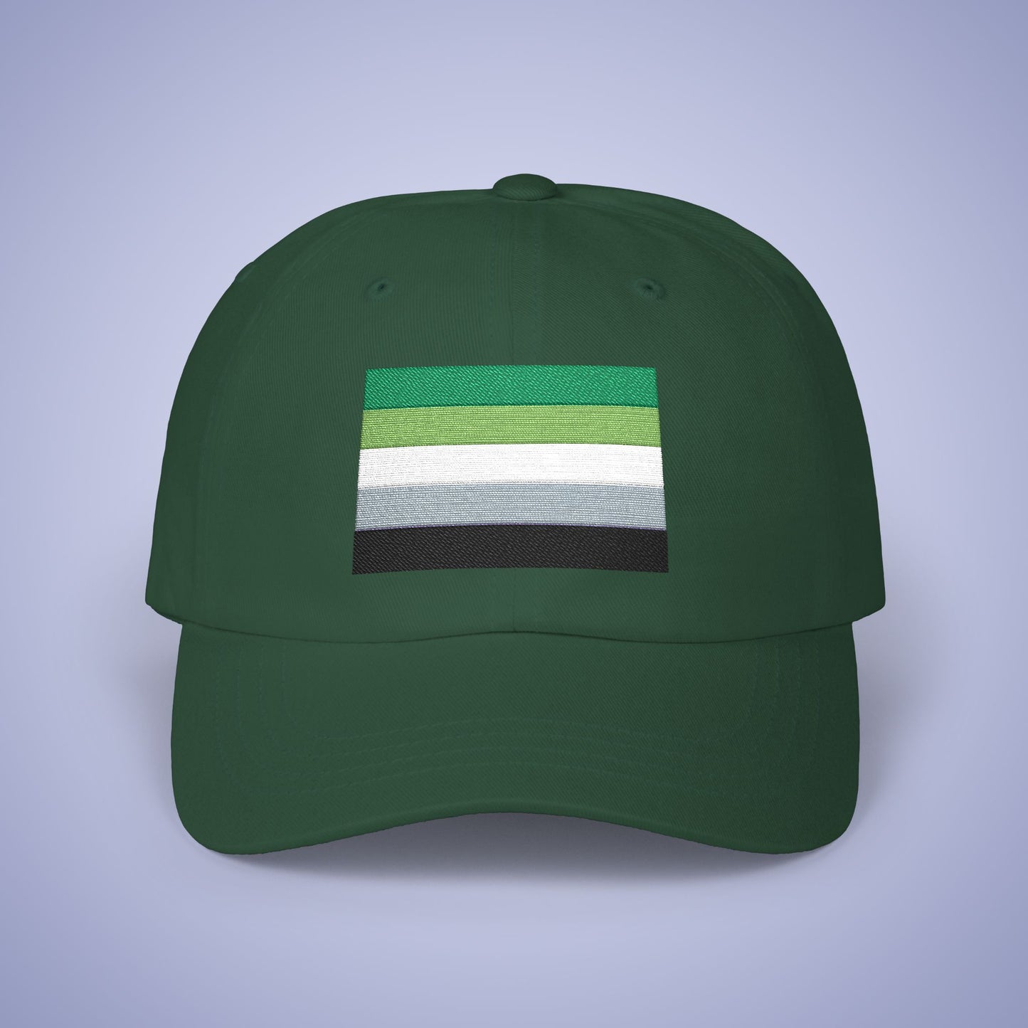 Aromantic Flag Pride Month Embroidered Classic Dad Cap Unisex Coloured Embroidery