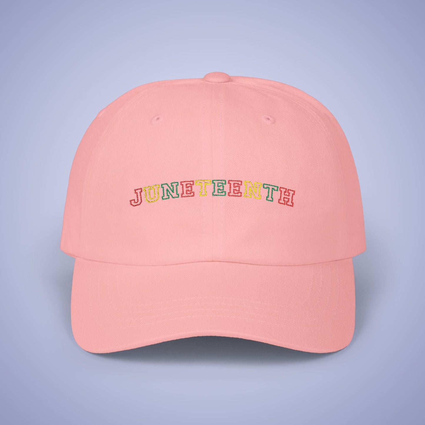 Juneteenth Embroidered Classic Dad Cap Unisex Coloured Embroidery