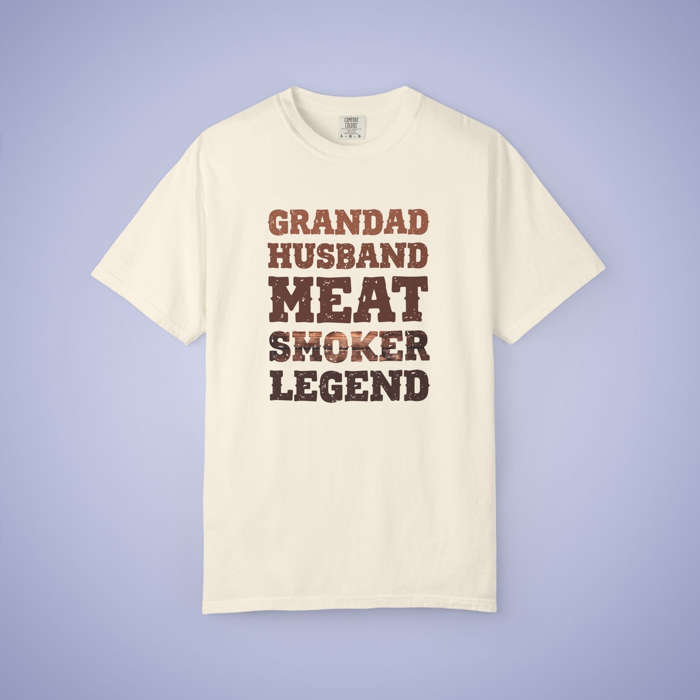 Grandad Husband Meat Smoker Legend Comfort Colors Mens T Shirt Fathers Day Gift