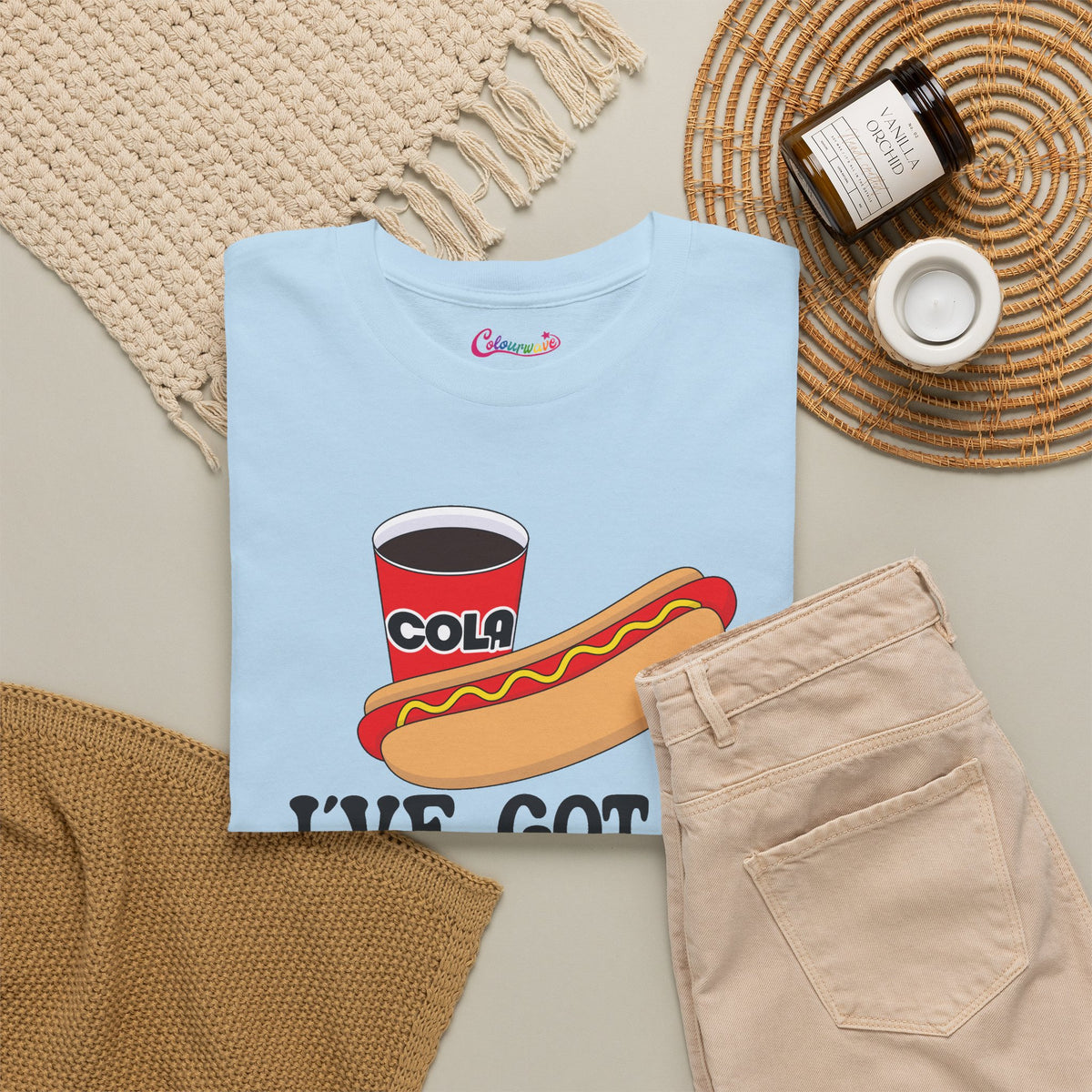 I've Got a Dog in Me Funny Hot Dog T-Shirt | Hot Dog Lover Gift Black