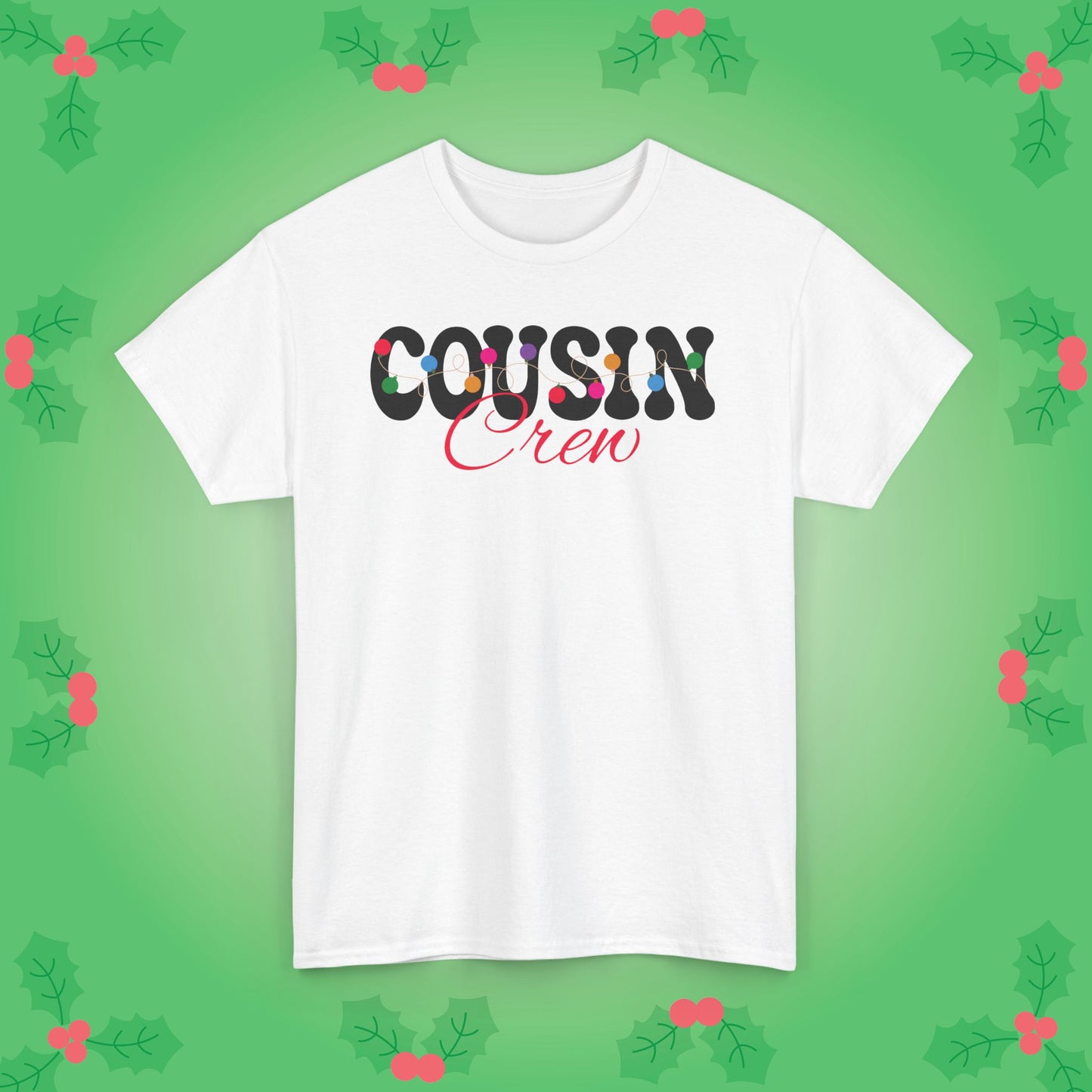 Cousin Crew Christmas Lights Family Matching Unisex T Shirt