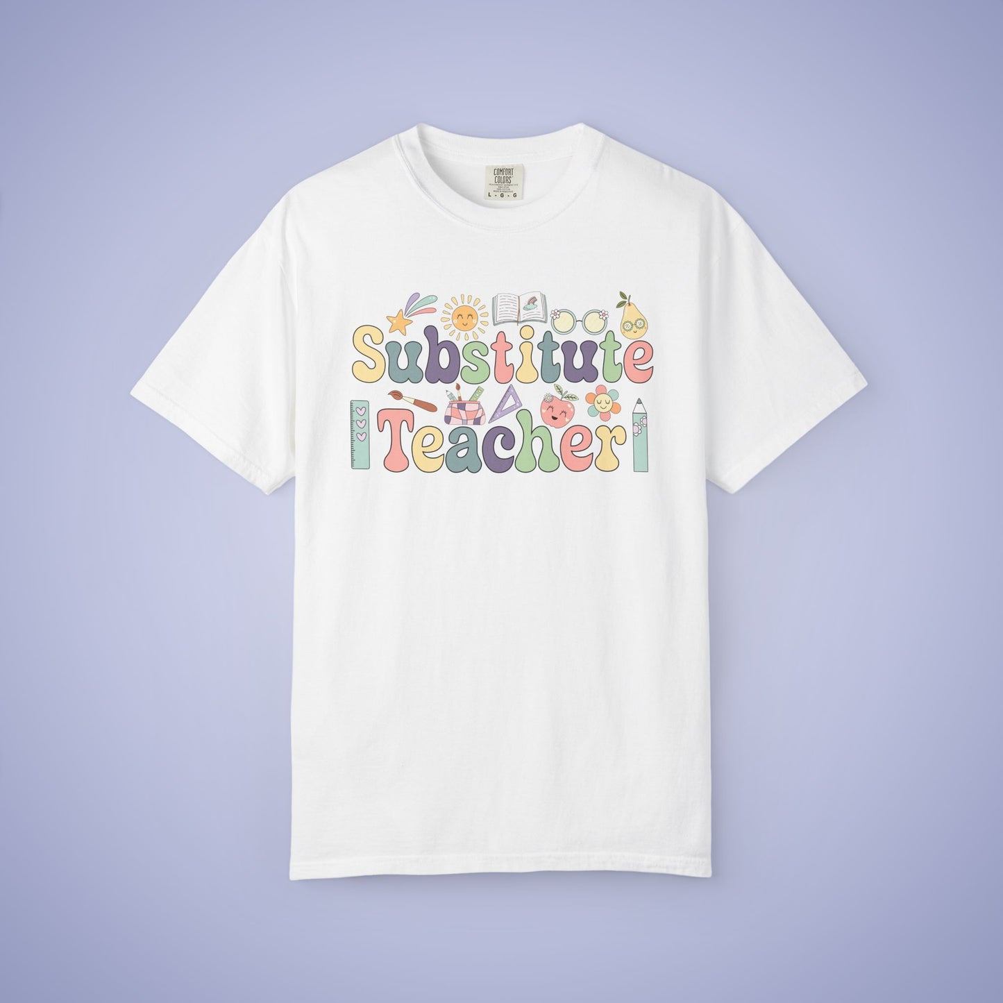 Substitute Teacher T Shirt Retro Comfort Colors Unisex Back to School