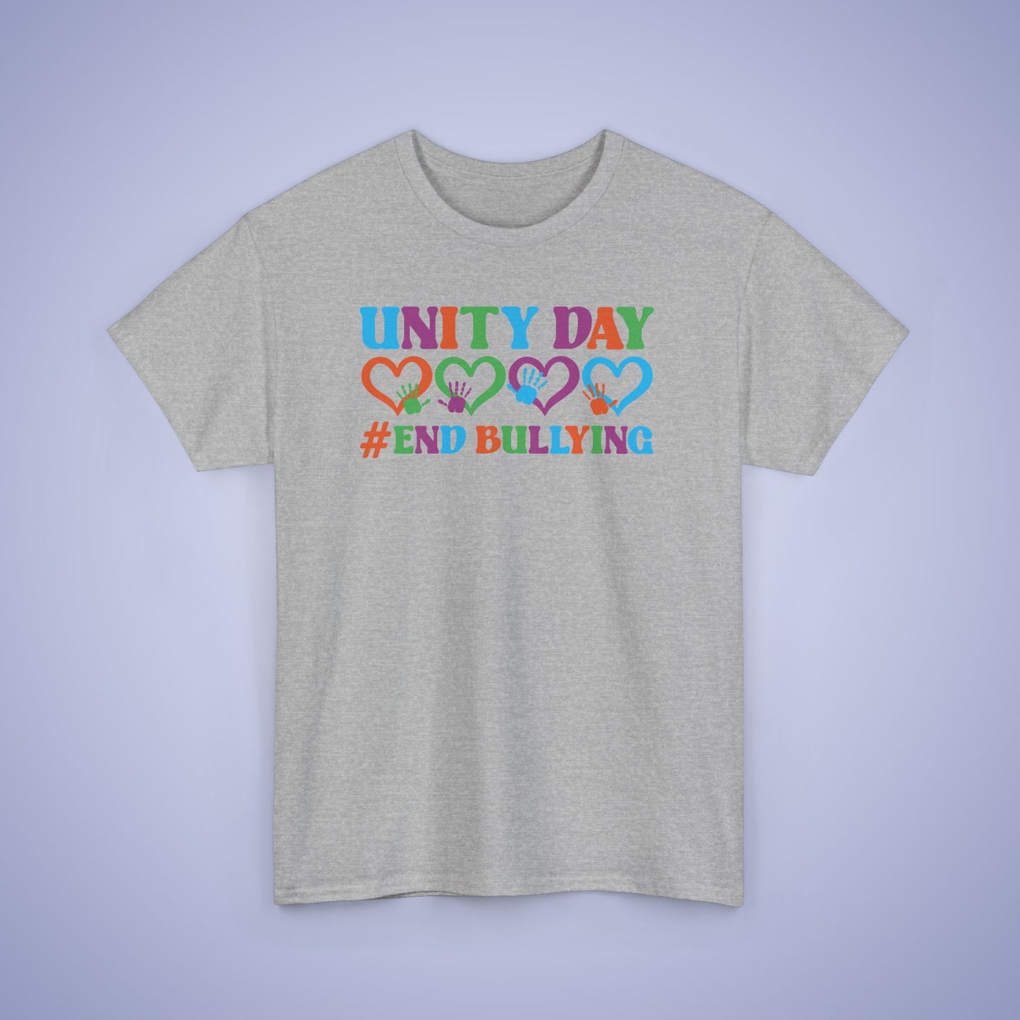 End Bullying Hearts and Hands Unity Day Teachers T Shirt Unisex
